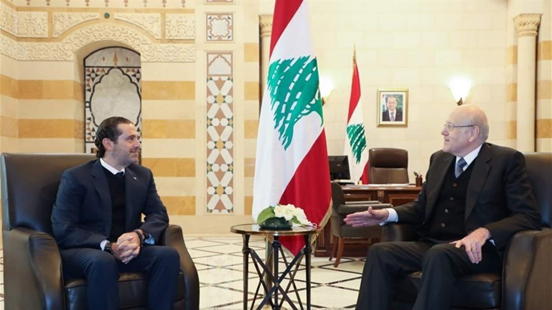 Saad Hariri pays visit to PM Mikati-[PHOTOS]