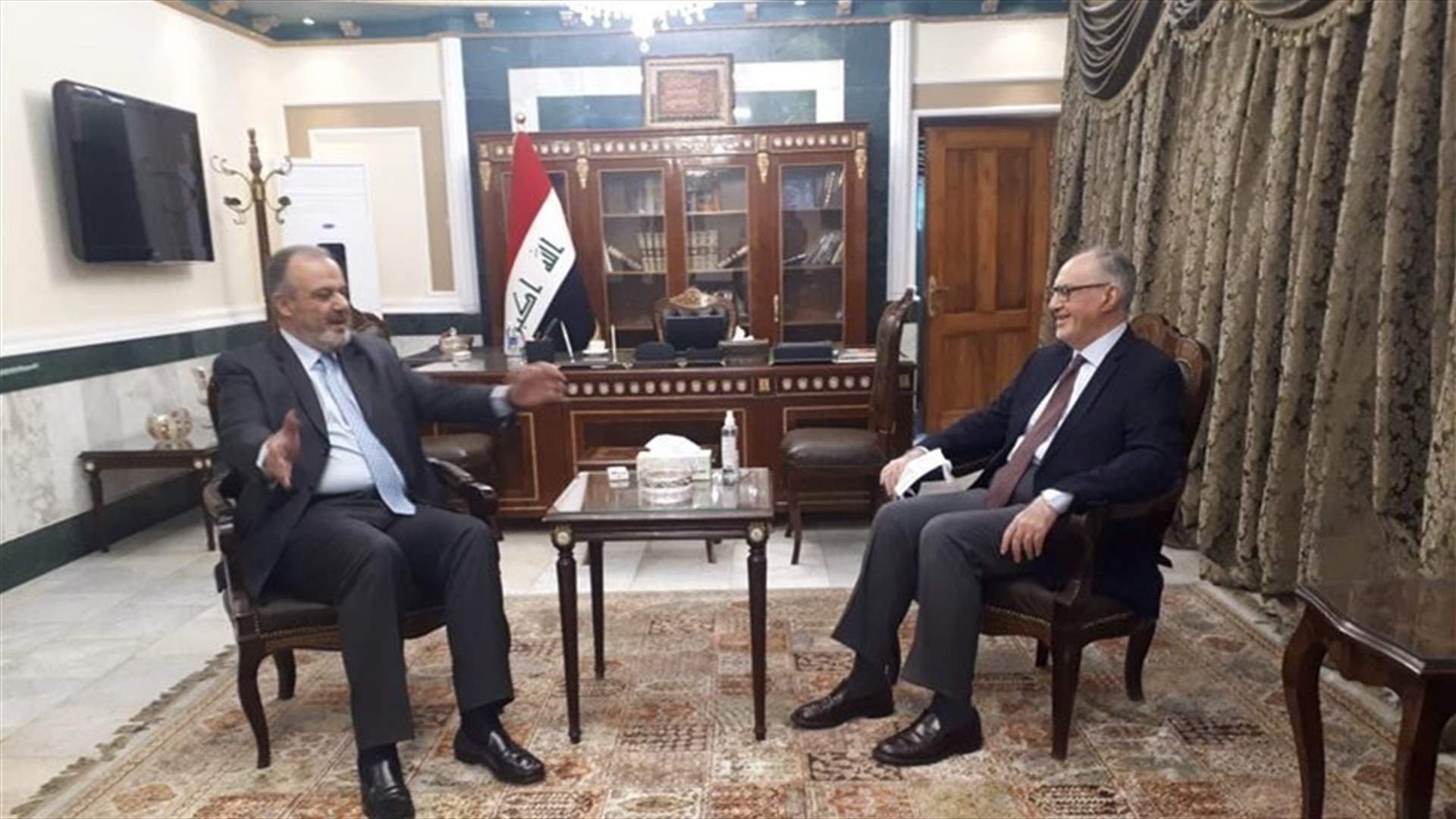 Boujikian meets Iraqi Deputy PM, asks to cancel customs on duties Lebanese goods