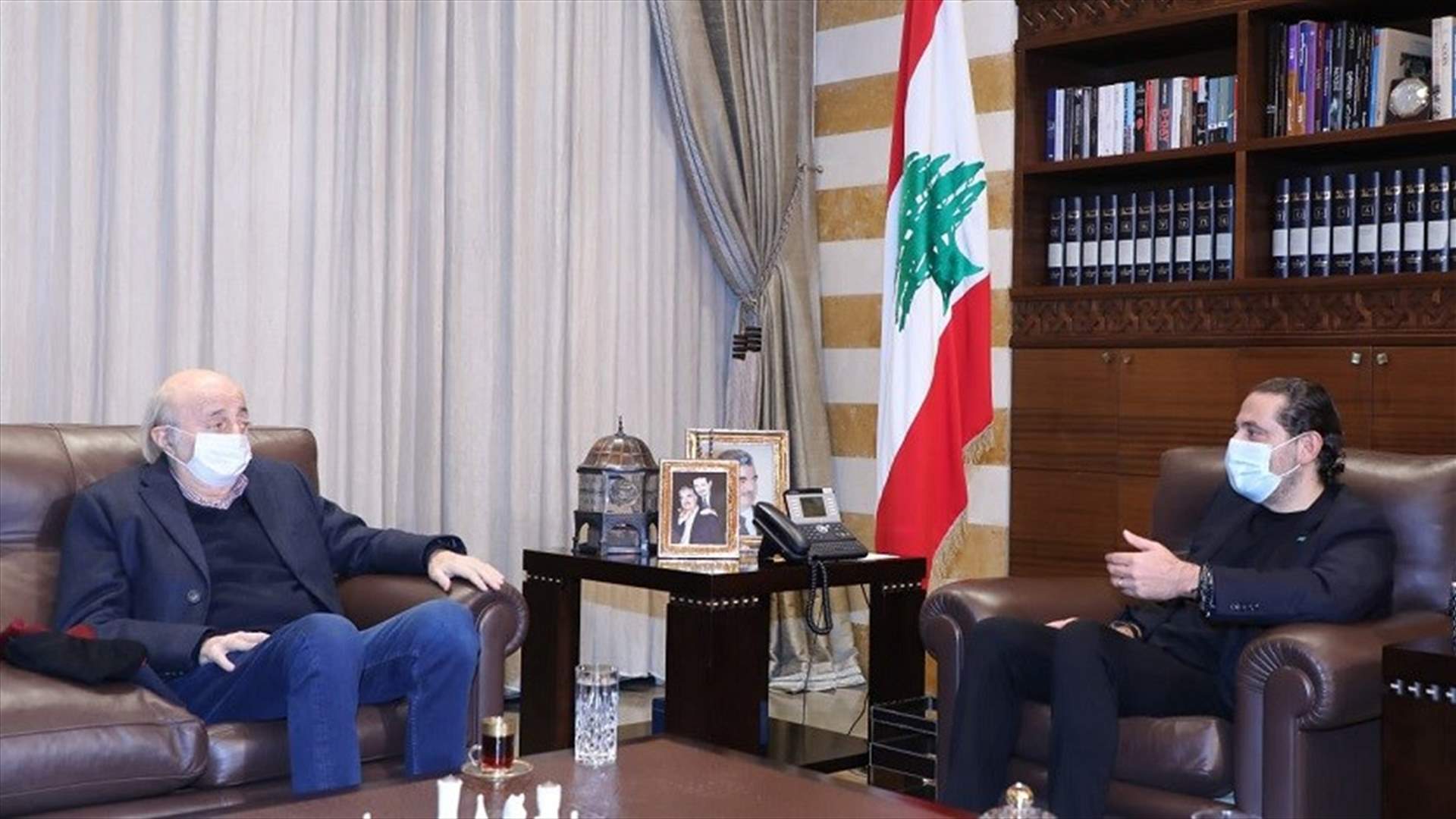 Hariri meets Jumblatt at Center House