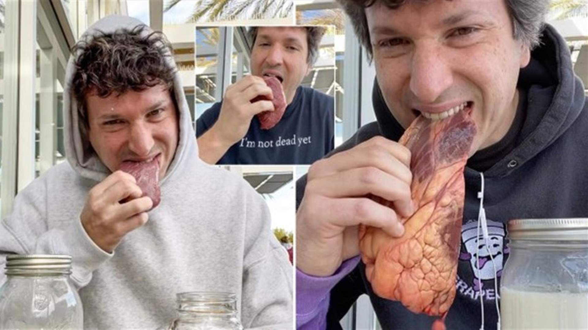 رجل يتناول اللحم النيء منذ أكثر من 70 يوماً... ما الهدف؟