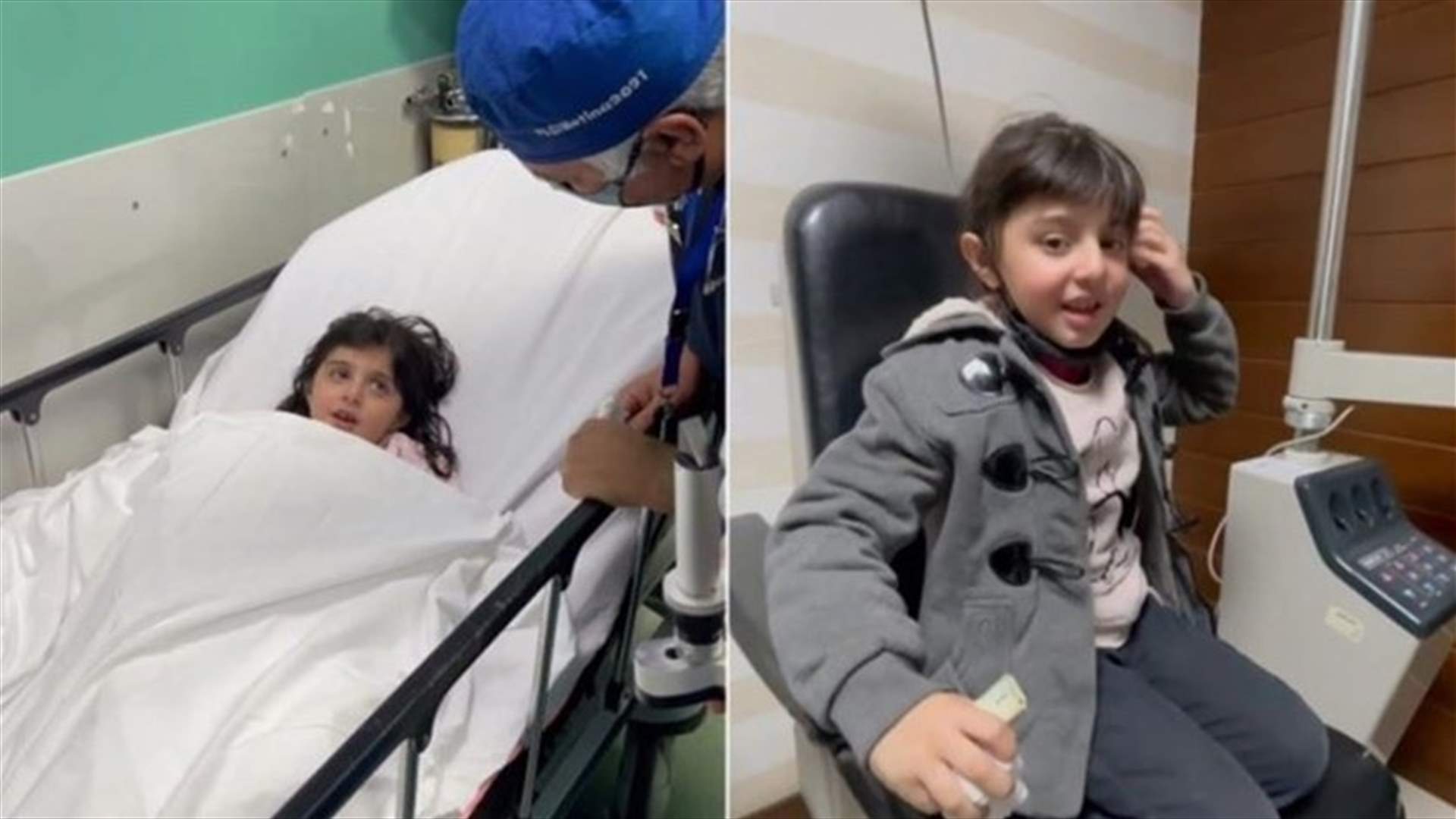 طفلة سورية تبصر النور للمرة الأولى منذ ولادتها (فيديو)