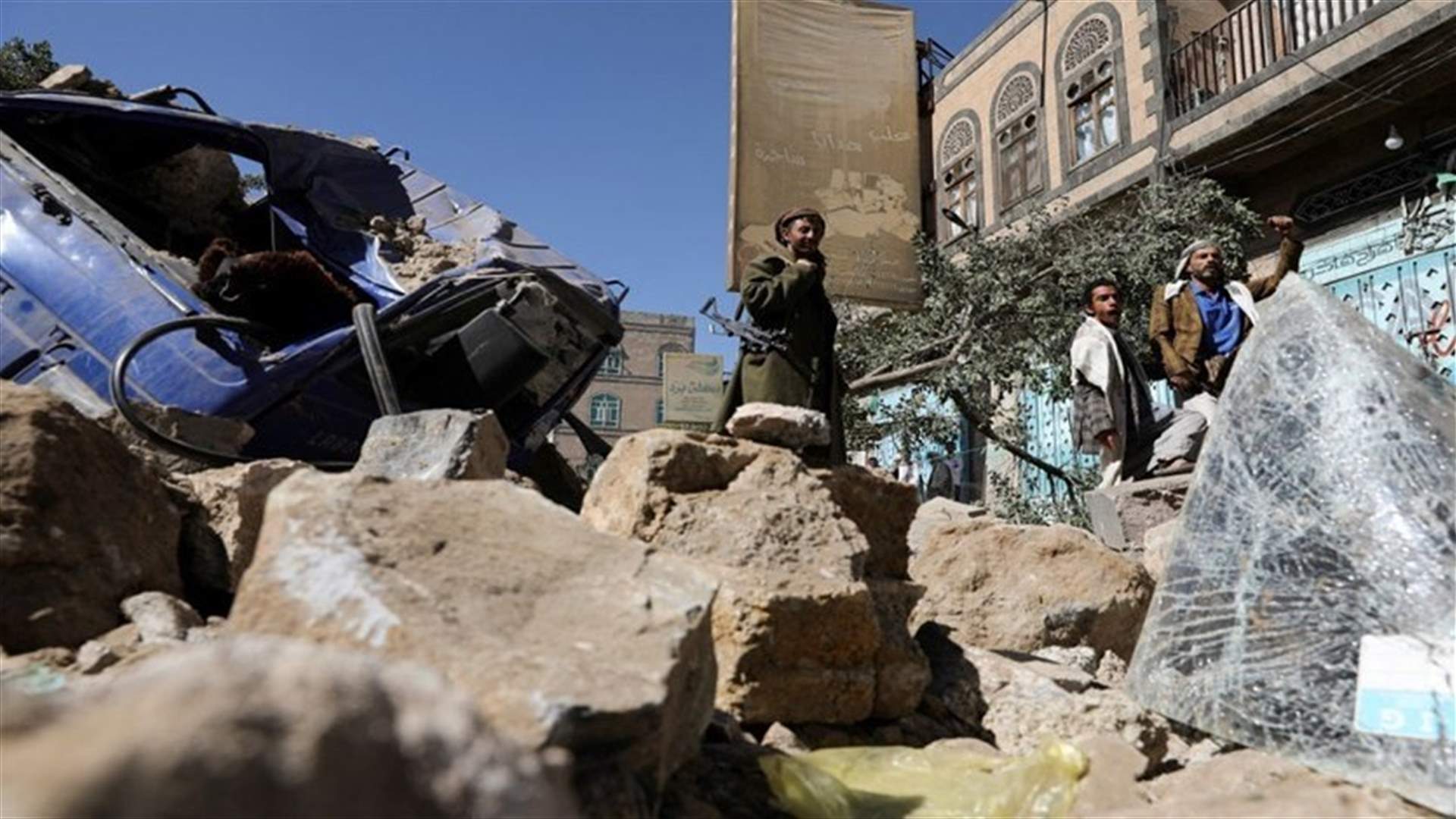 Saudi-led coalition strikes target satellites station in Yemen's Sanaa - Residents