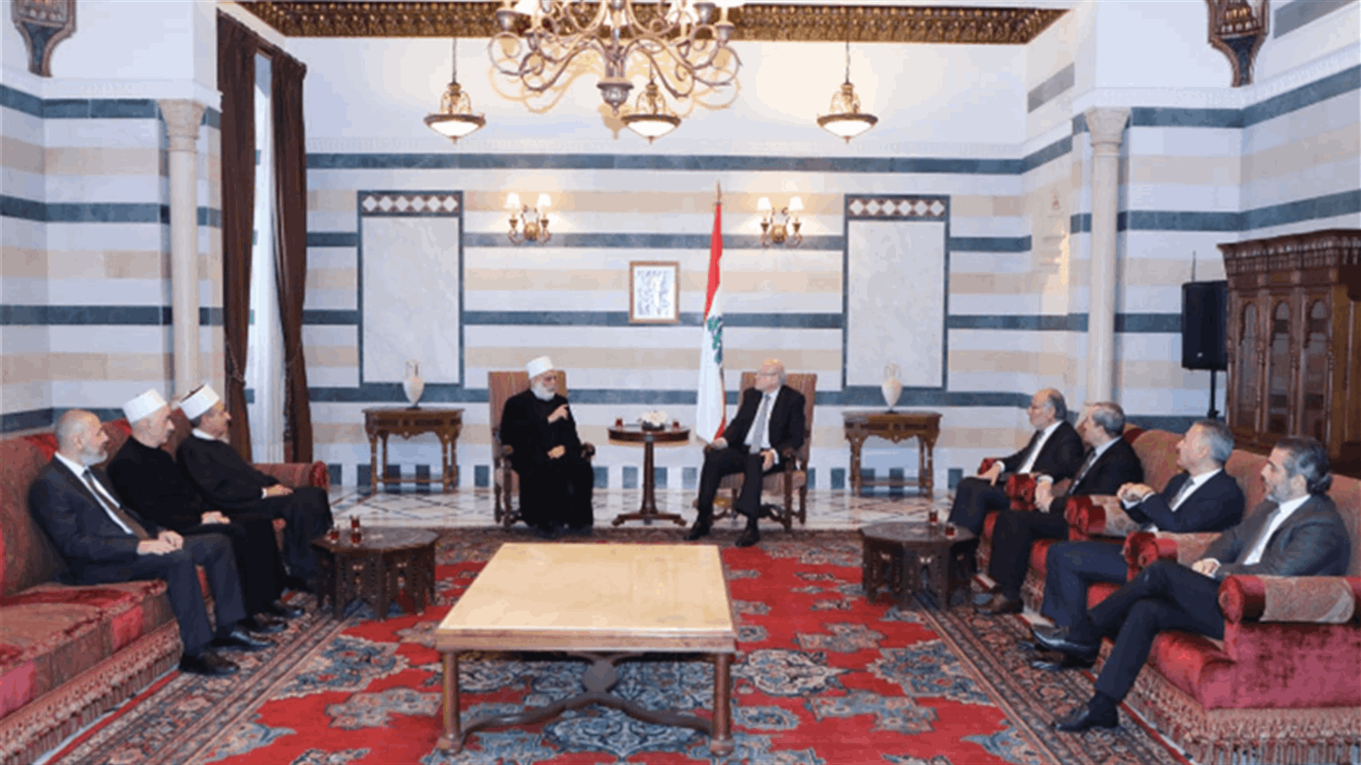 ميقاتي التقى شيخ عقل طائفة الموحدين الدروز.. ابي المنى: للوقوف على حاجات الناس ومطالبهم