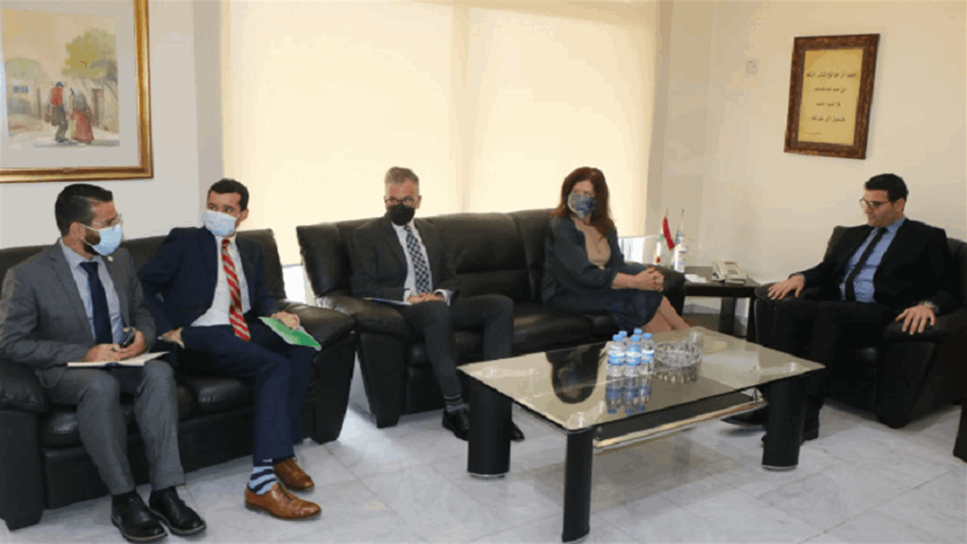 وزير الزراعة بحث مع شيا ووفد الـUSAID في المشاريع للنهوض بالقطاع الزراعي