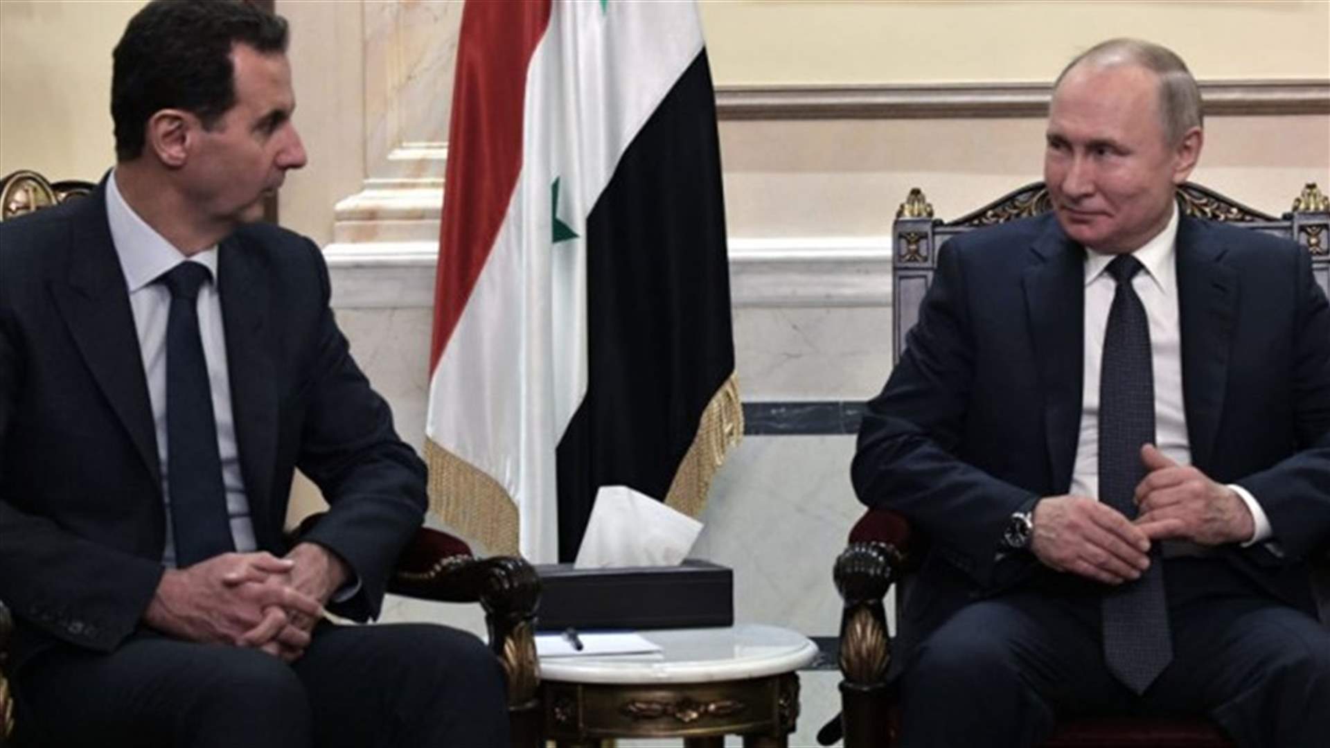 الرئاسة السورية: الأسد يدعم موقف بوتين في أوكرانيا