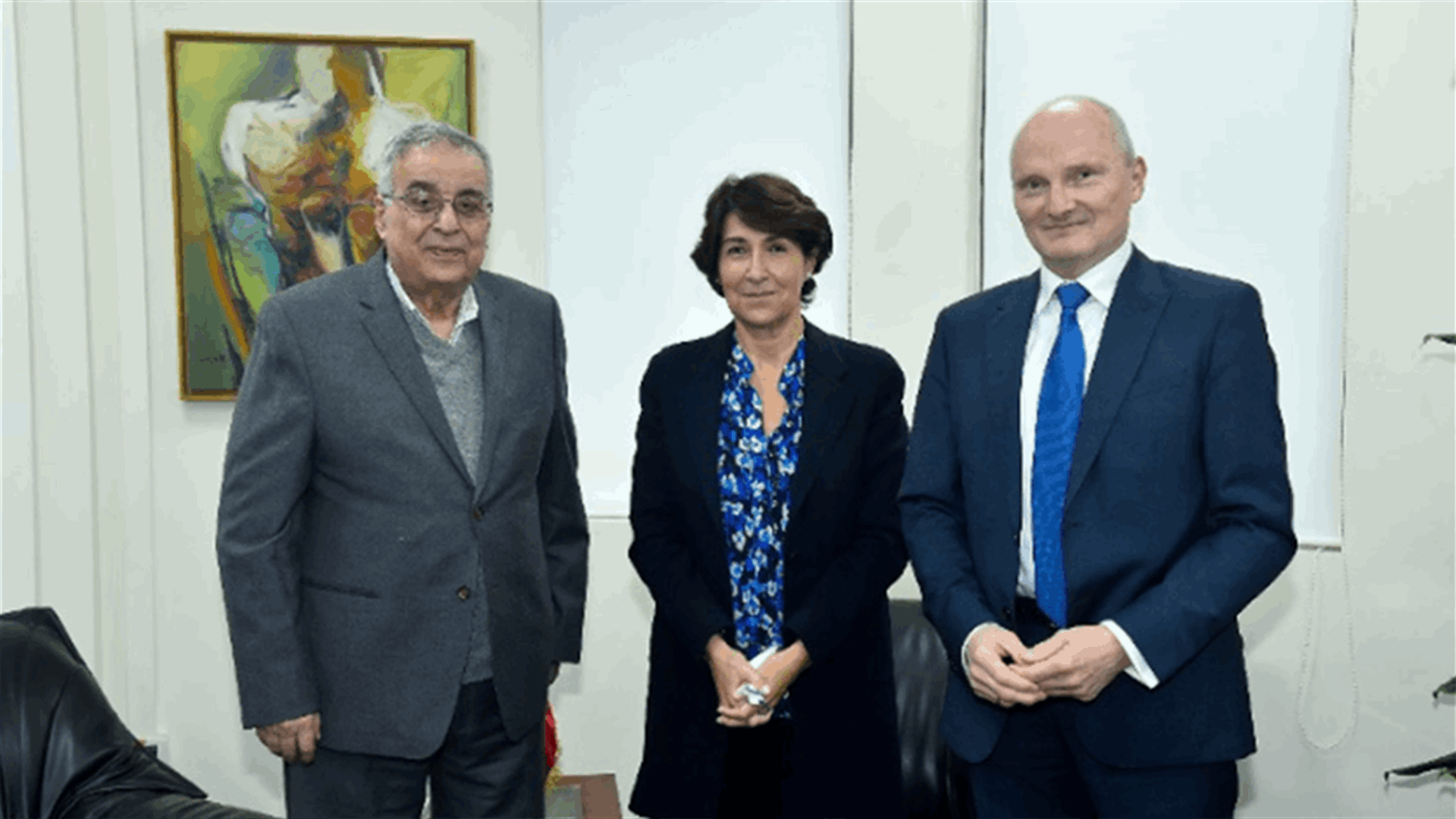 سفيرا فرنسا وألمانيا لدى لبنان شكرا بو حبيب على البيان حول الأزمة الأوكرانية-الروسية