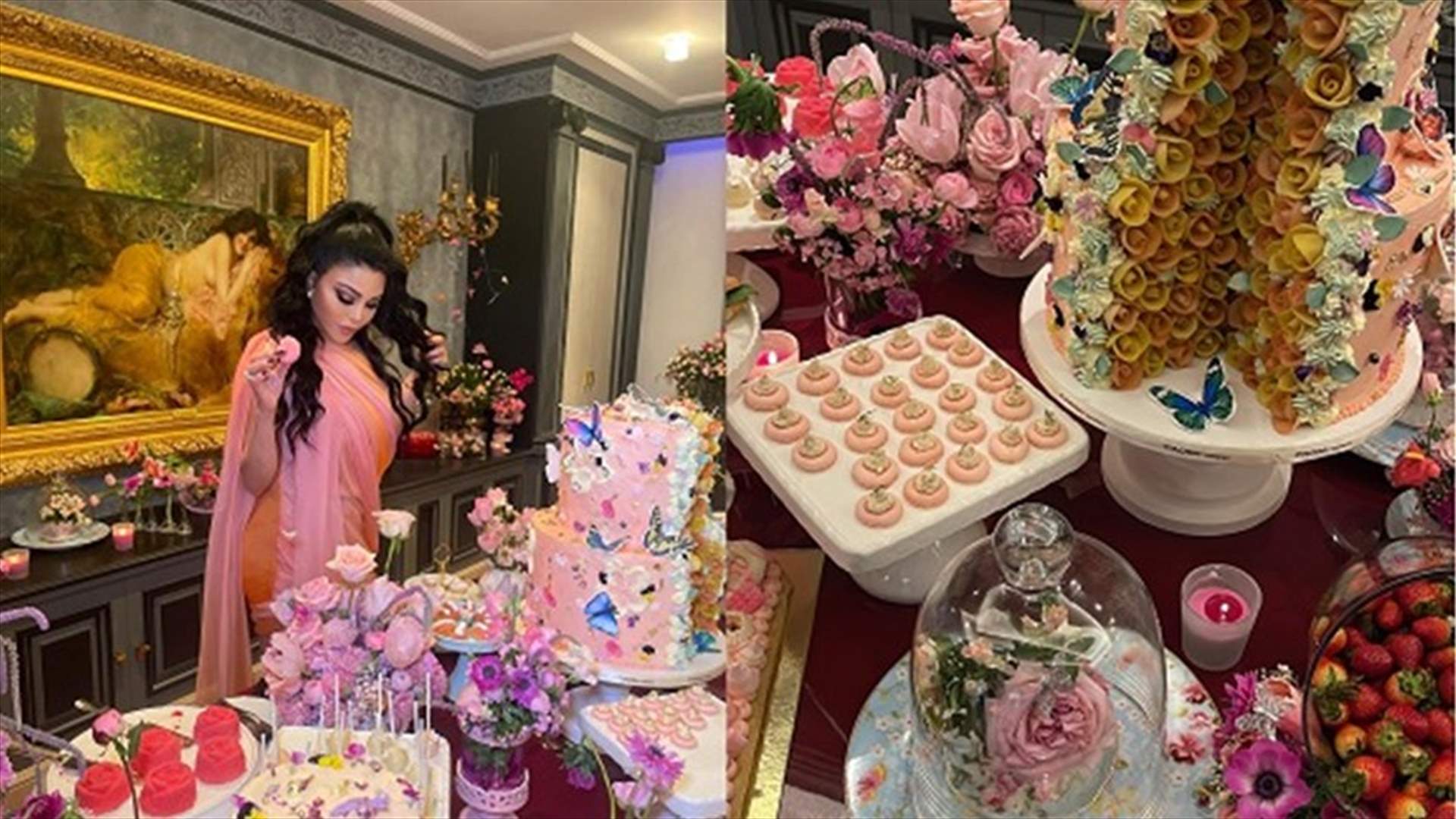 بالورود والأجواء الربيعيّة... هيفاء وهبي تحتفل بعيد ميلادها على مدى يومين متتاليين (صور)