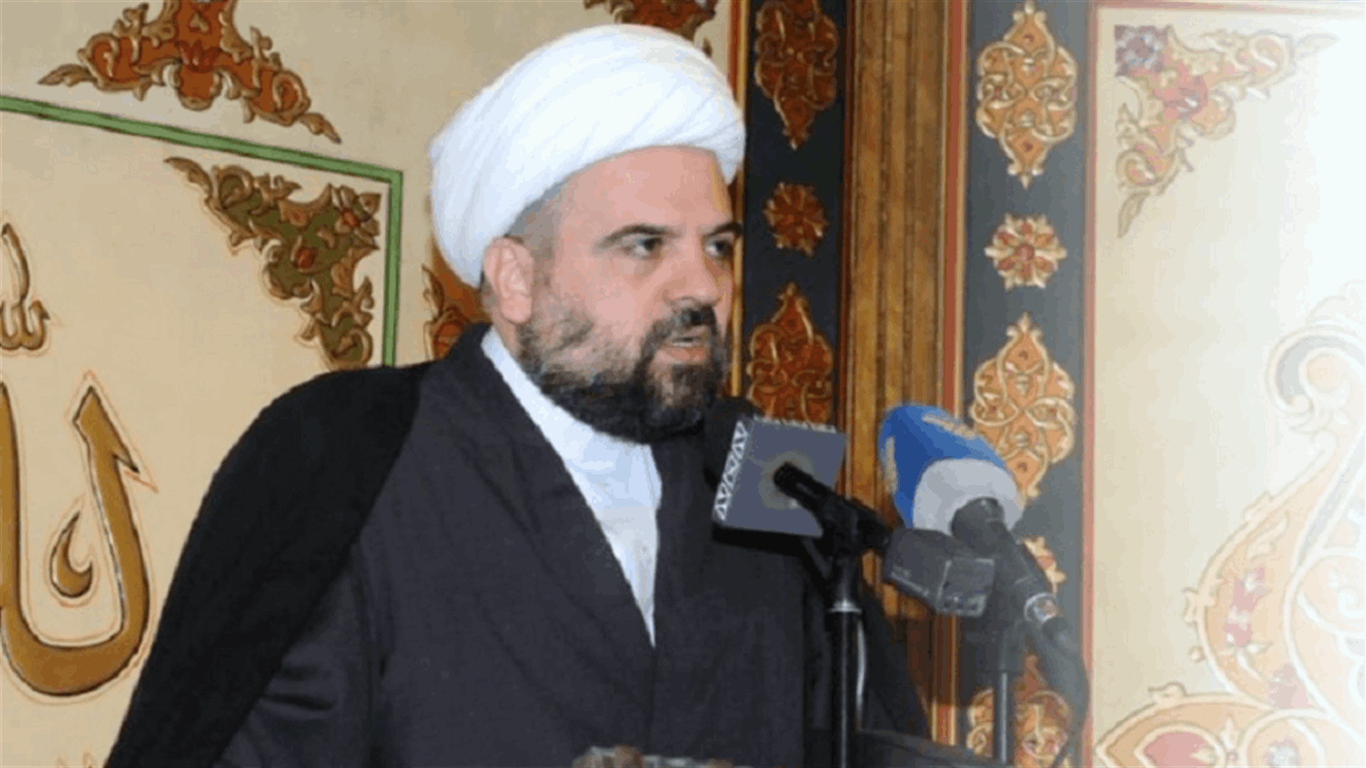 المفتي قبلان: المطلوب أن لا نقول شكرا لإبليس بالطريقة اللبنانية