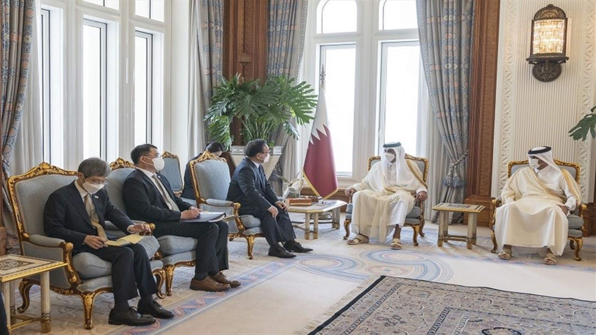 أمير قطر يستقبل رئيس وزراء كوريا الجنوبية ويستعرض علاقات التعاون بين البلدين