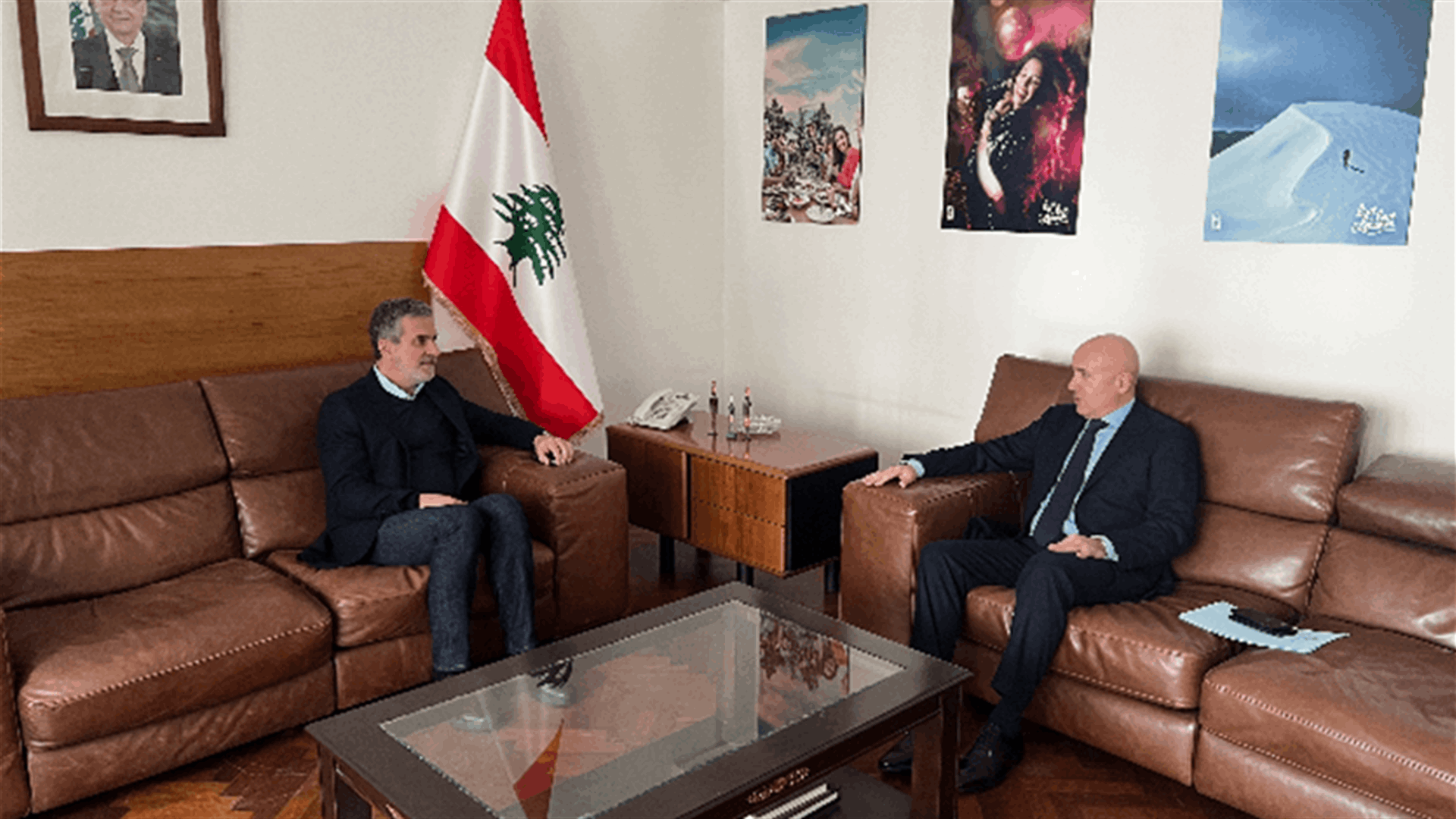 نصار إلتقى سفراء الأرجنتين وساحل العاج والسويد والوزيرة بستاني وعرض مع لحود مواضيع مشتركة بين وزارتي السياحة والزراعة
