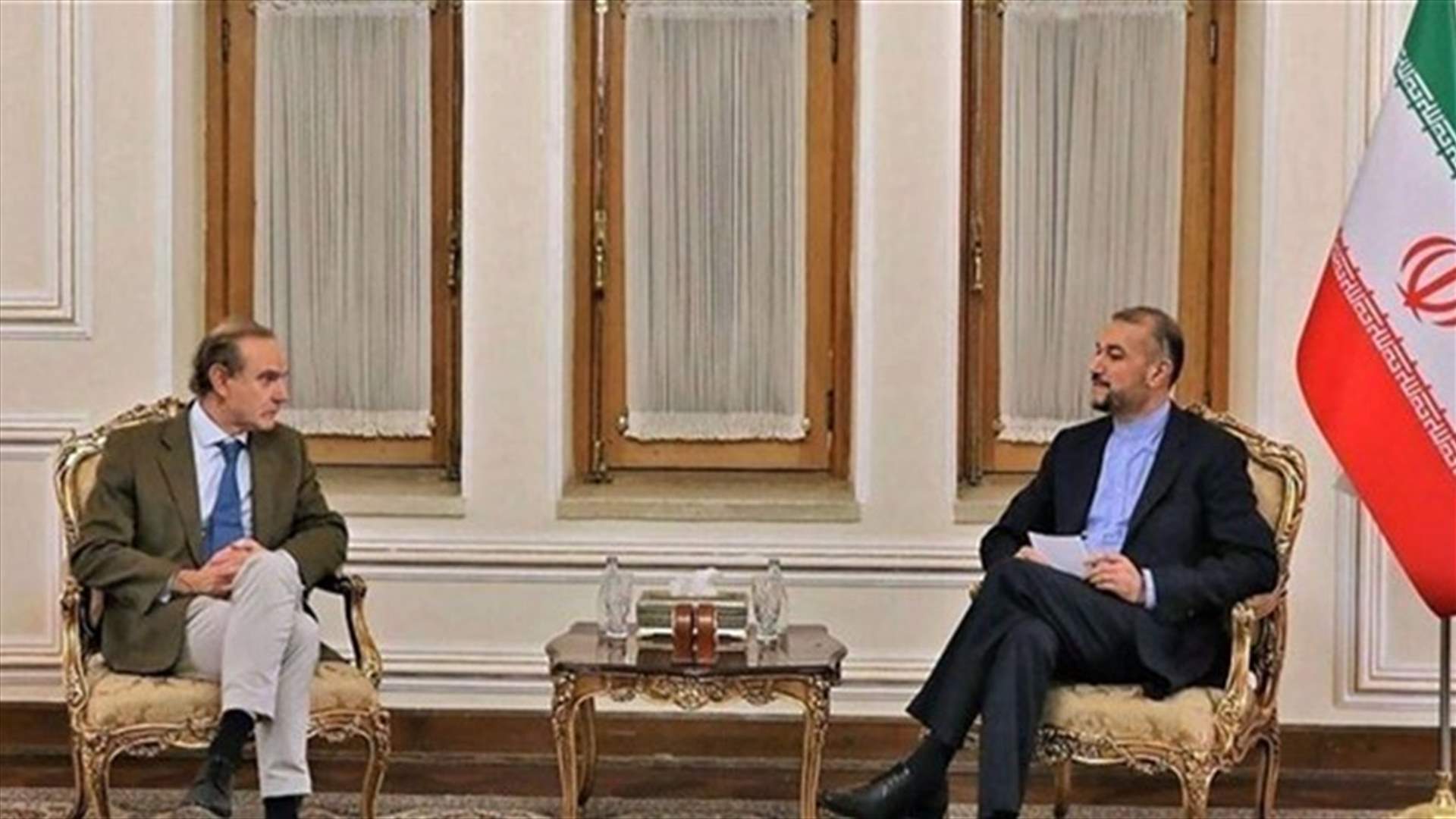 المنسق الأوروبي لمباحثات الاتفاق النووي الايراني في واشنطن بعد زيارته طهران