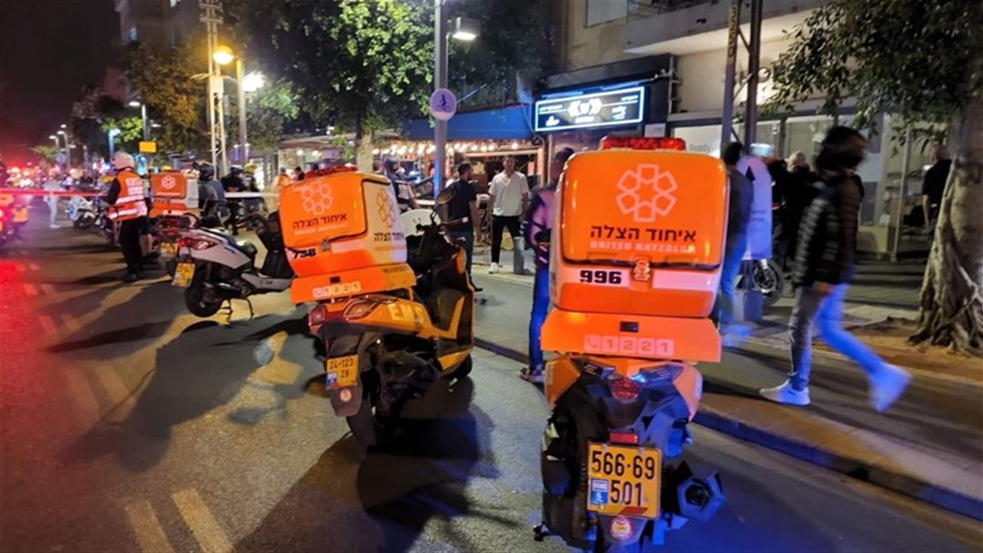 خمسة جرحى على الأقل بهجوم في تل أبيب