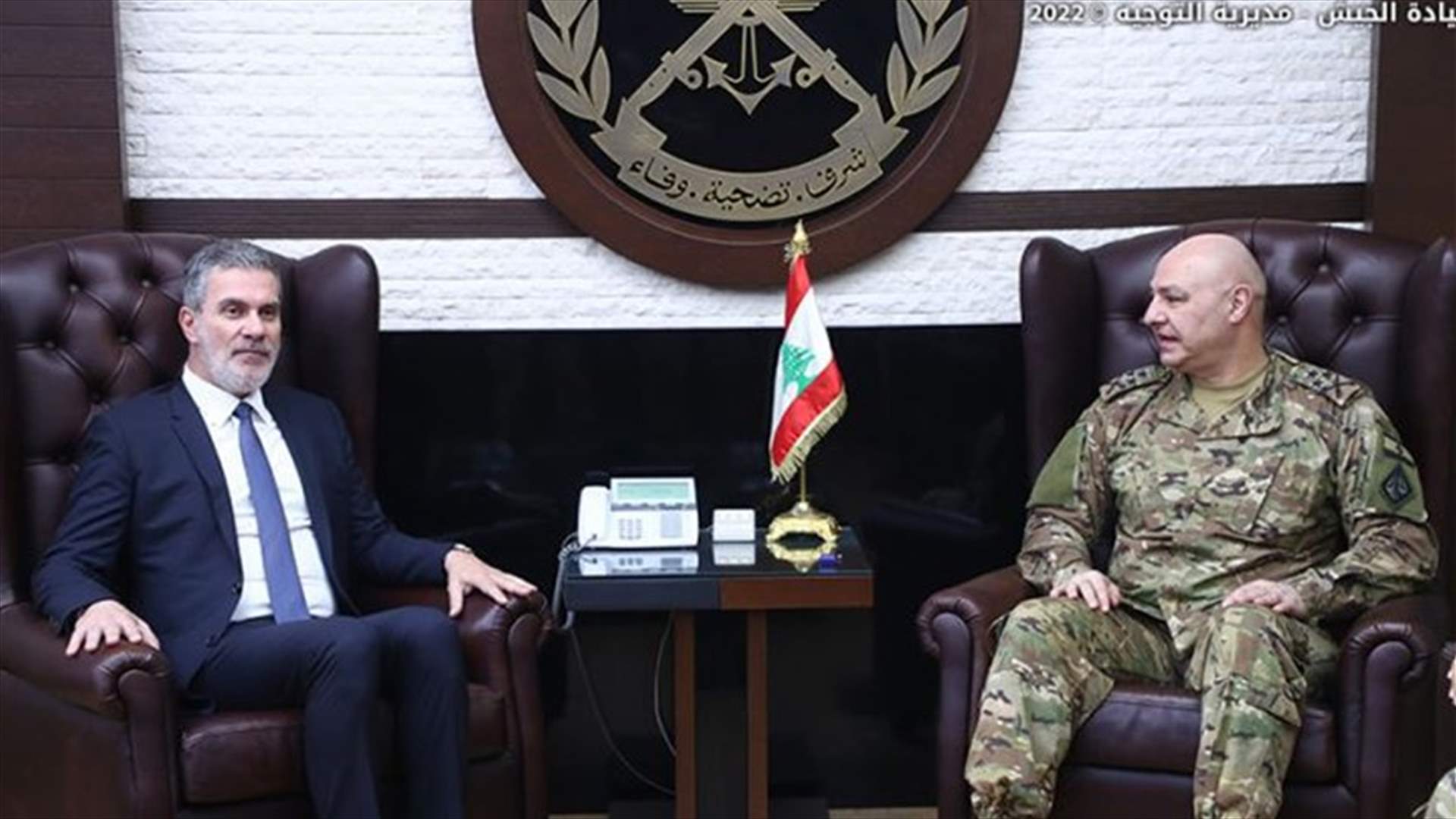 نصار إلتقى وزير الدفاع وقائد الجيش: المؤسسة العسكرية ضمانة بقاء لبنان