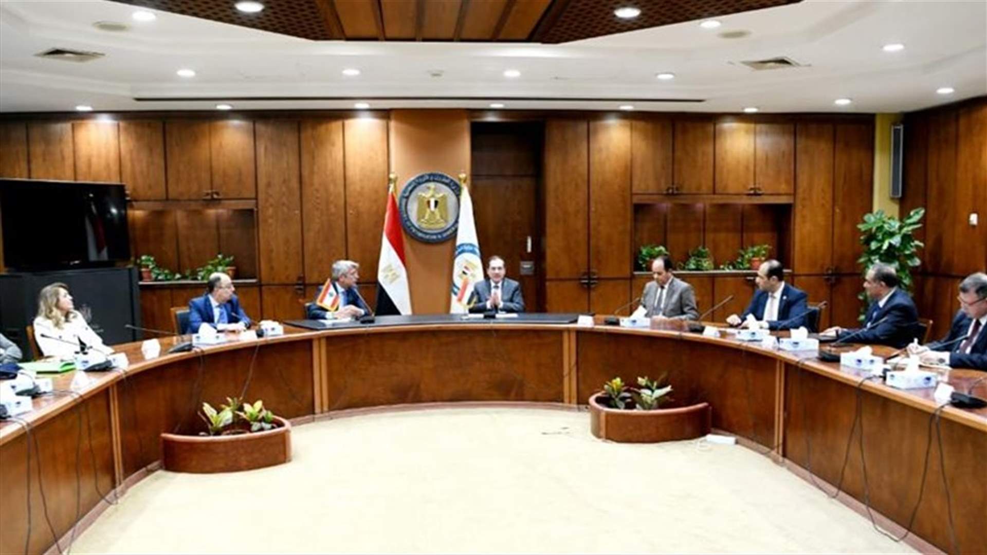 الملا استقبل فياض.. وبحث ببنود التعاقد لاتفاقية توريد الغاز المصرى إلى لبنان