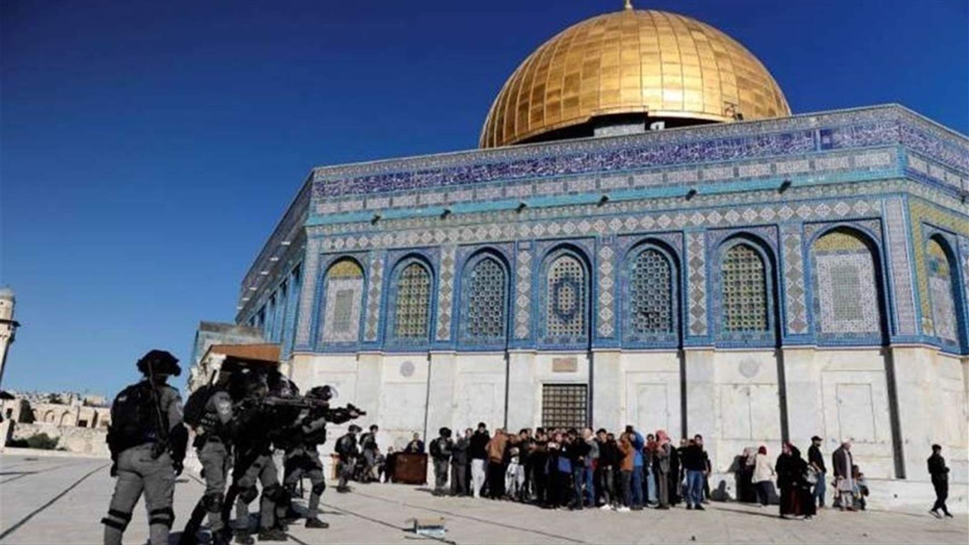 Washington is “deeply concerned” about the clashes in Jerusalem and calls for restraint