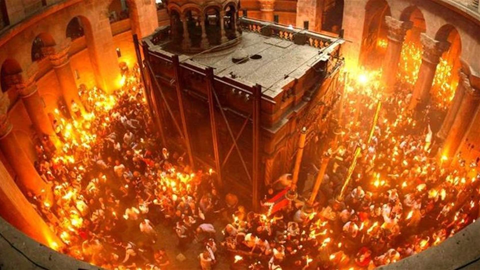 Christians celebrate Holy Fire on Great Saturday