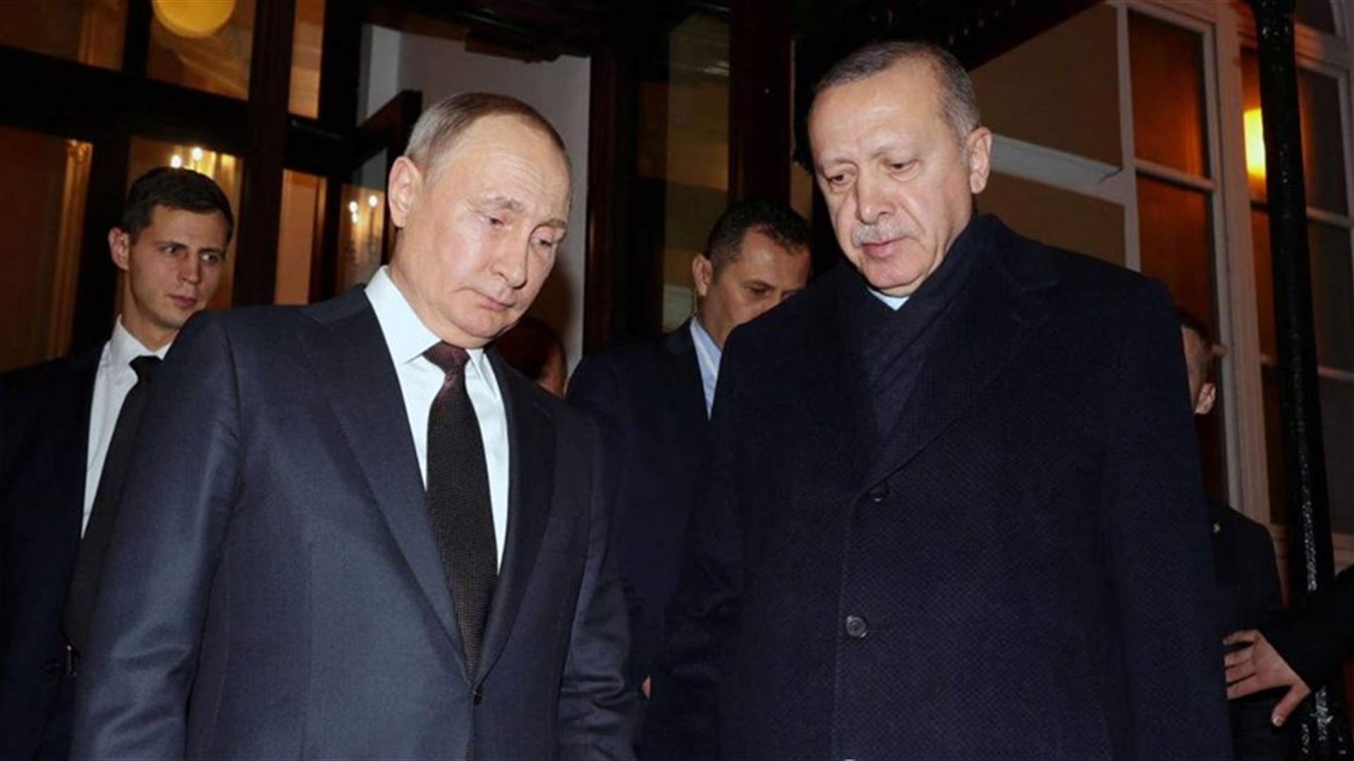 اردوغان يبلغ بوتين استعداده للقيام بمبادرة من أجل إنهاء الحرب في أوكرانيا