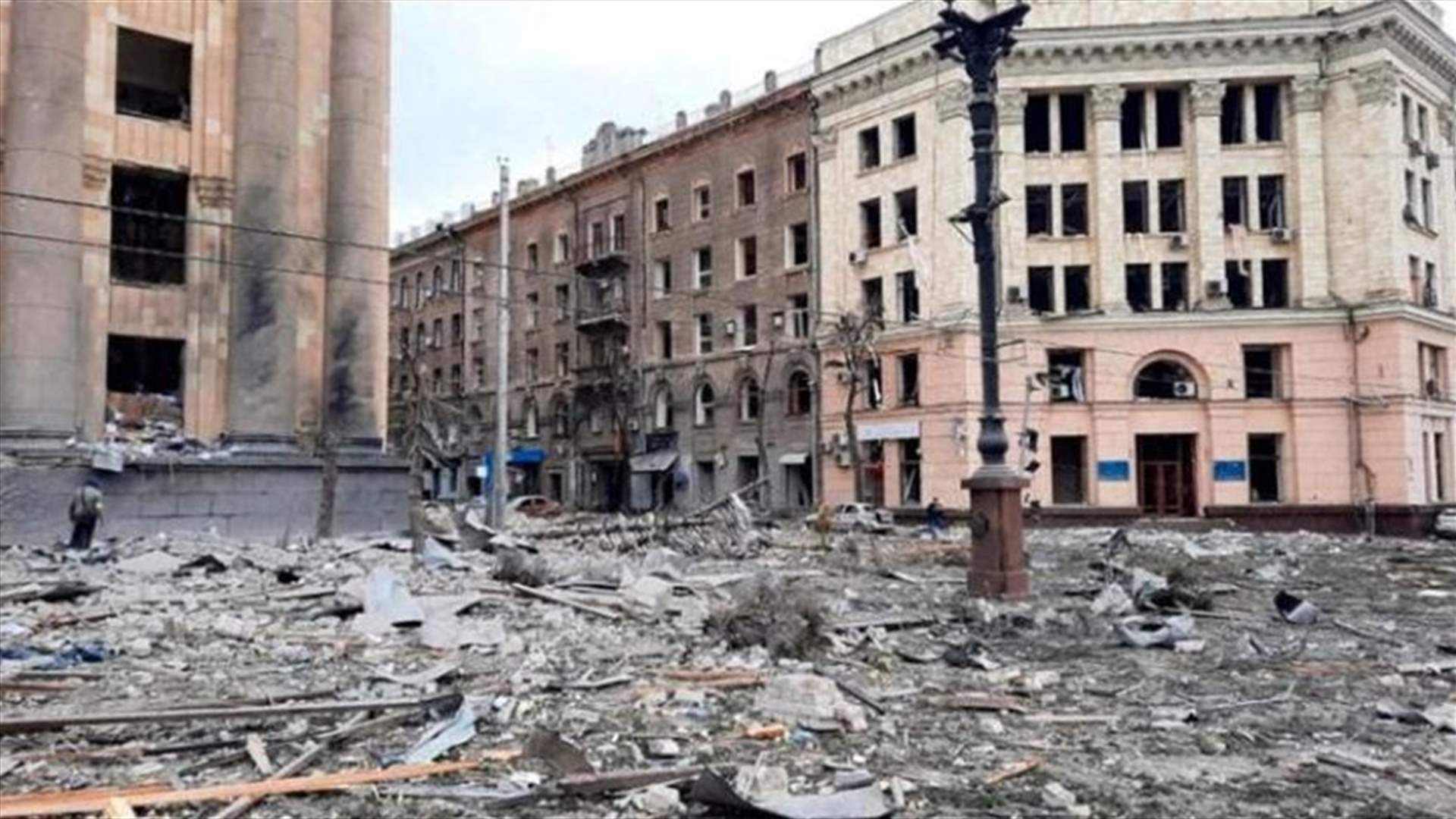 ثلاثة جرحى في قصف على كييف خلال زيارة الأمين العام للأمم المتحدة
