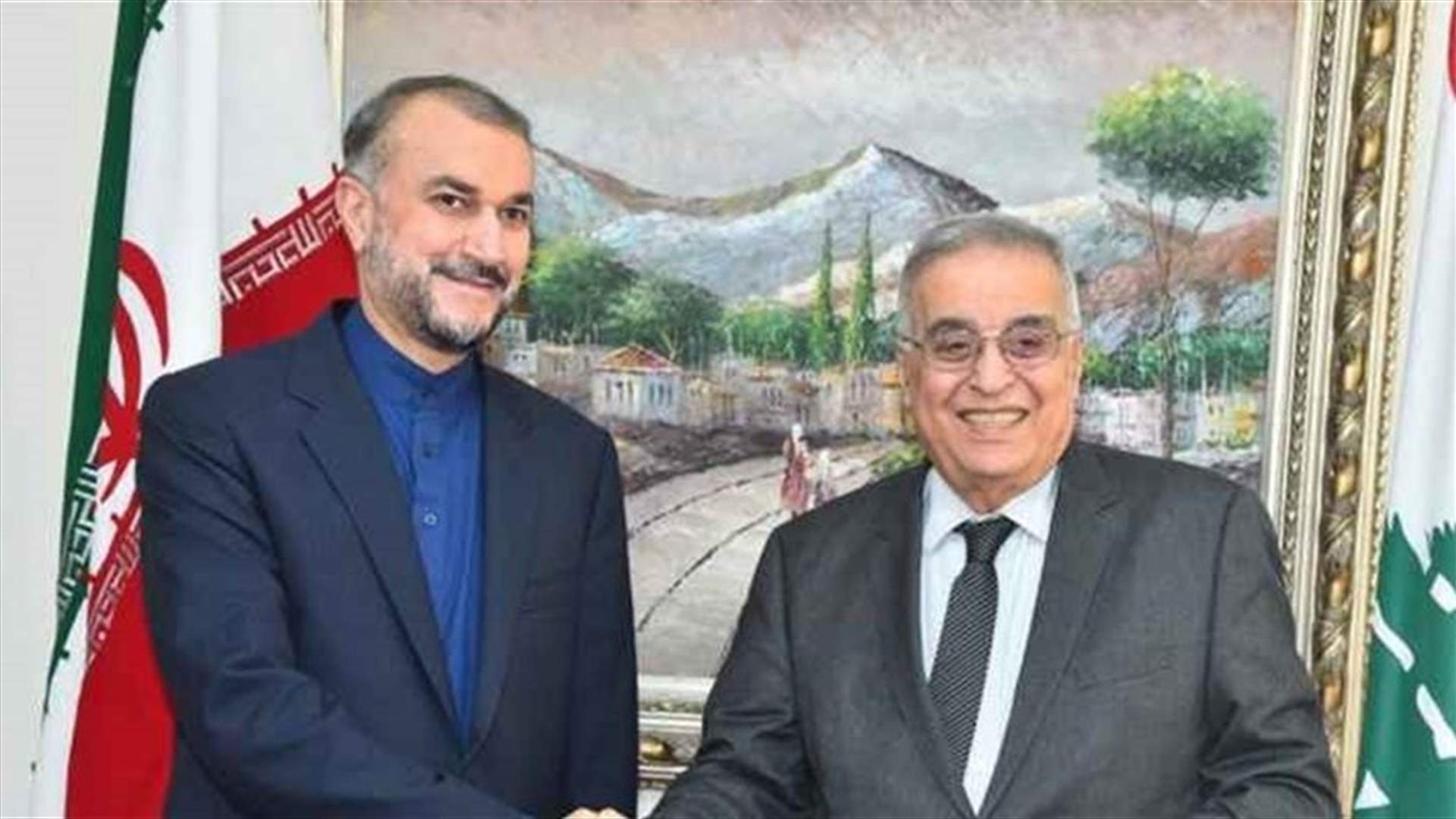 Iranian FM voices Tehran readiness to develop comprehensive ties with Lebanon