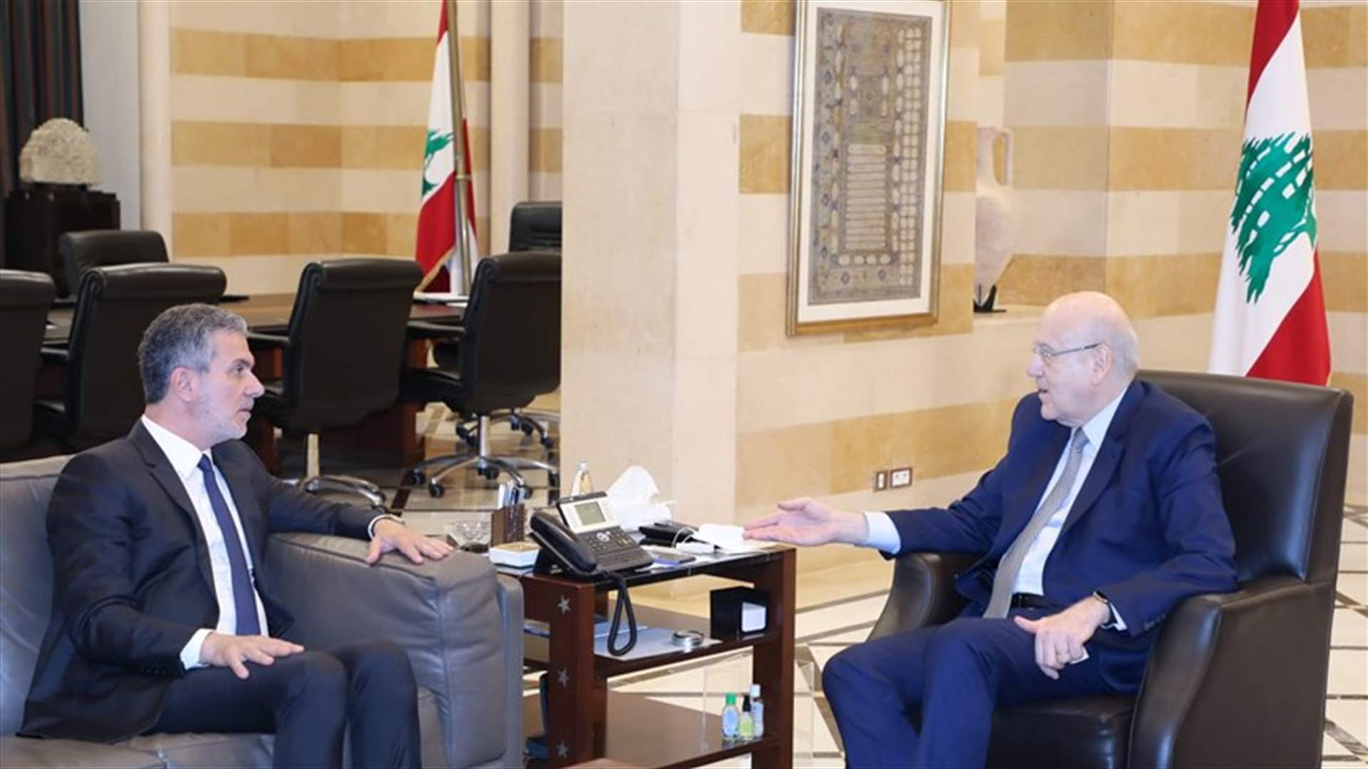 ميقاتي أطلع من نصار على التحضيرات القائمة لزيارة البابا للبنان