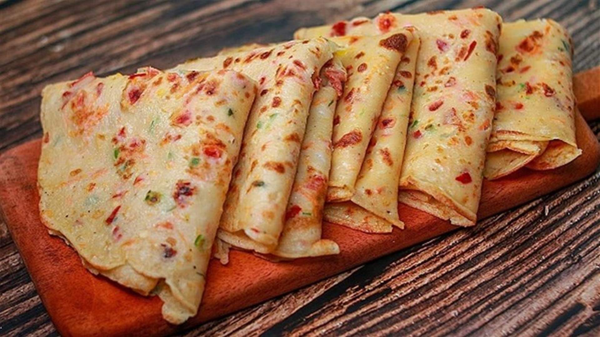 الكريب بالخضار... وجبة مثالية للفطور
