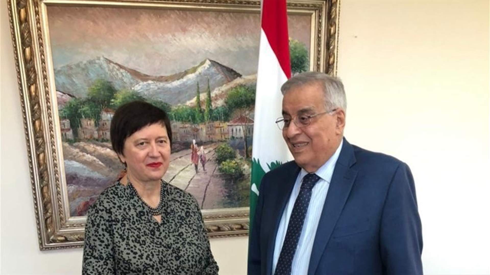 Bou Habib meets UN Special Coordinator for Lebanon Joanna Wronecka