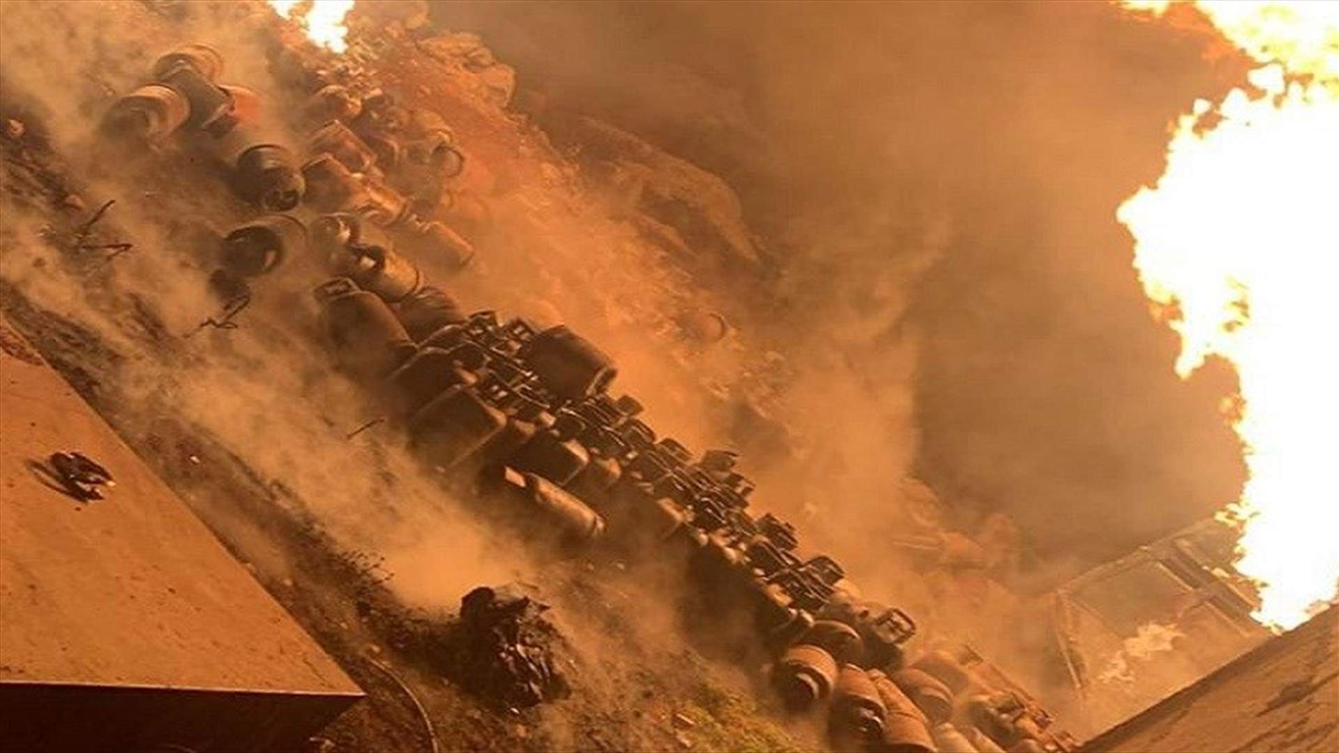 في وادي خالد... انفجار قوارير غاز محملة داخل بيك اب