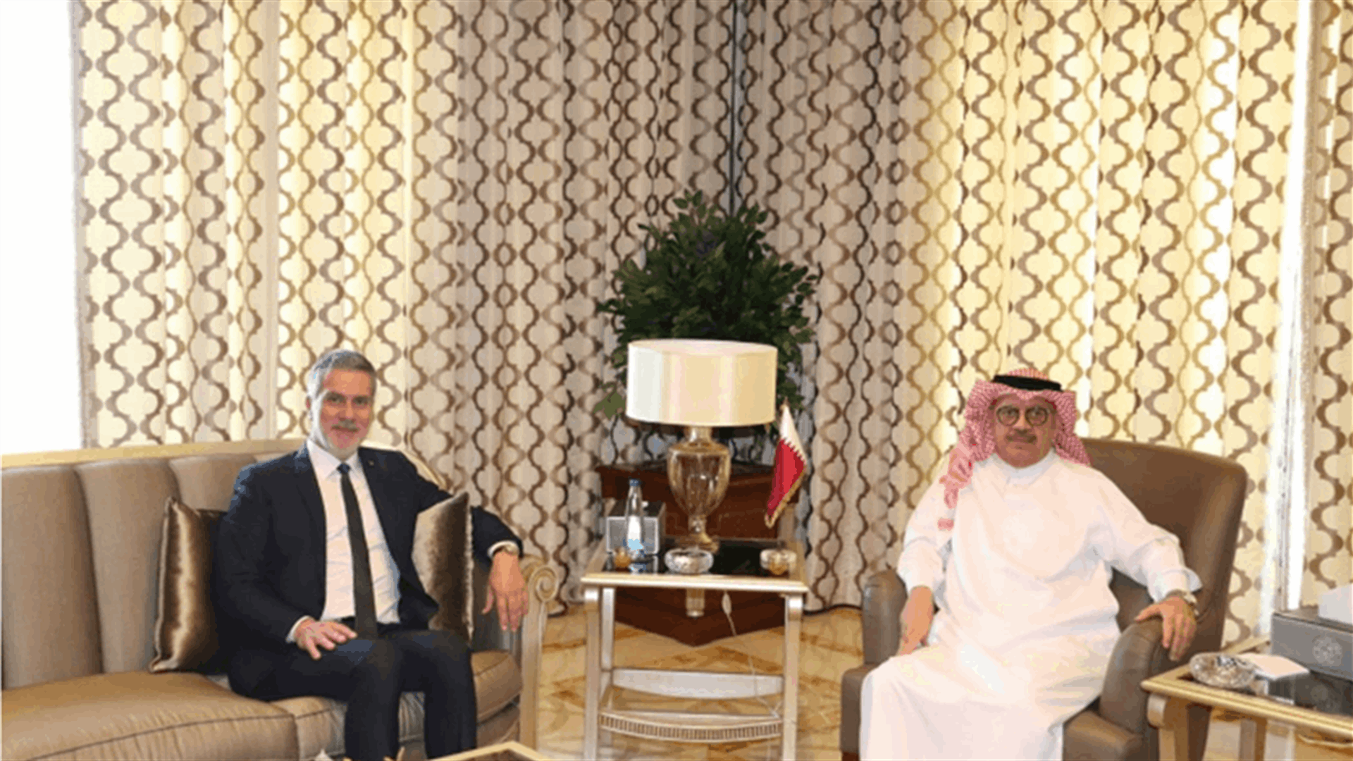نصار بحث والسفير القطر في تعزيز التبادل السياحي بين البلدين