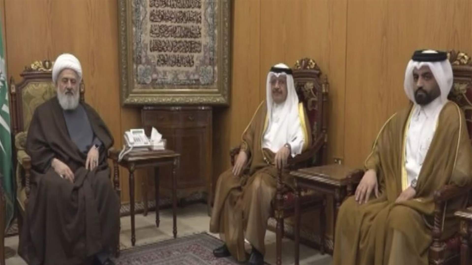 التطورات العامة في لبنان والمنطقة في لقاء بين الشيخ الخطيب والسفير القطري