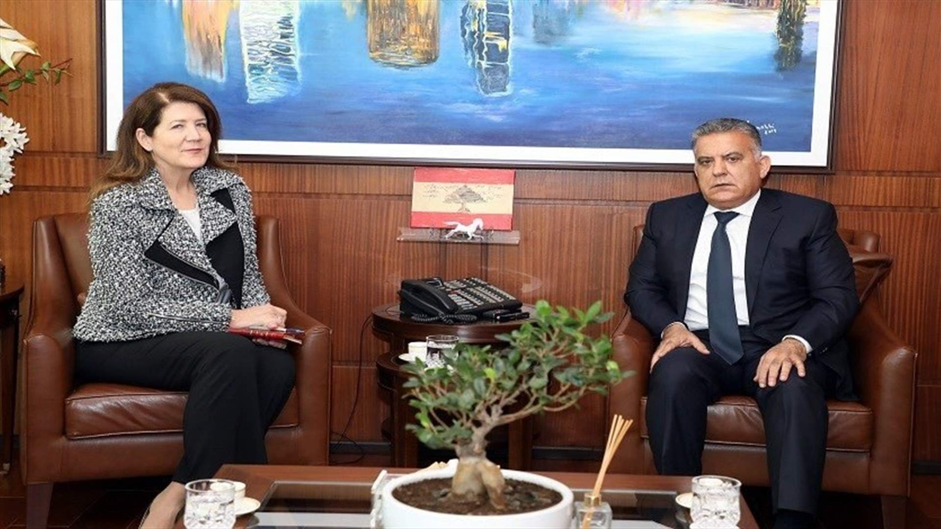 Major General Abbas Ibrahim receives US Ambassador Dorothy Shea