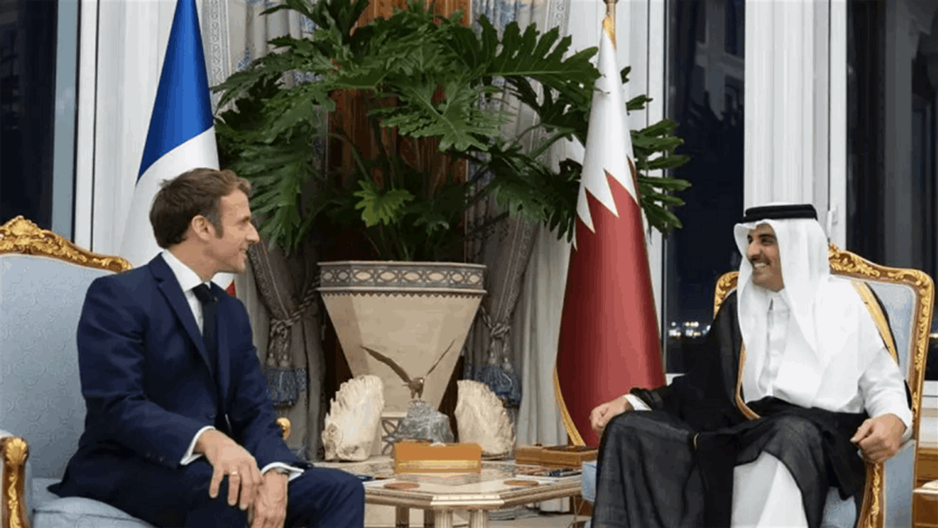 &quot;عشاء عمل&quot; يجمع الرئيس الفرنسي وأمير قطر الأحد في باريس