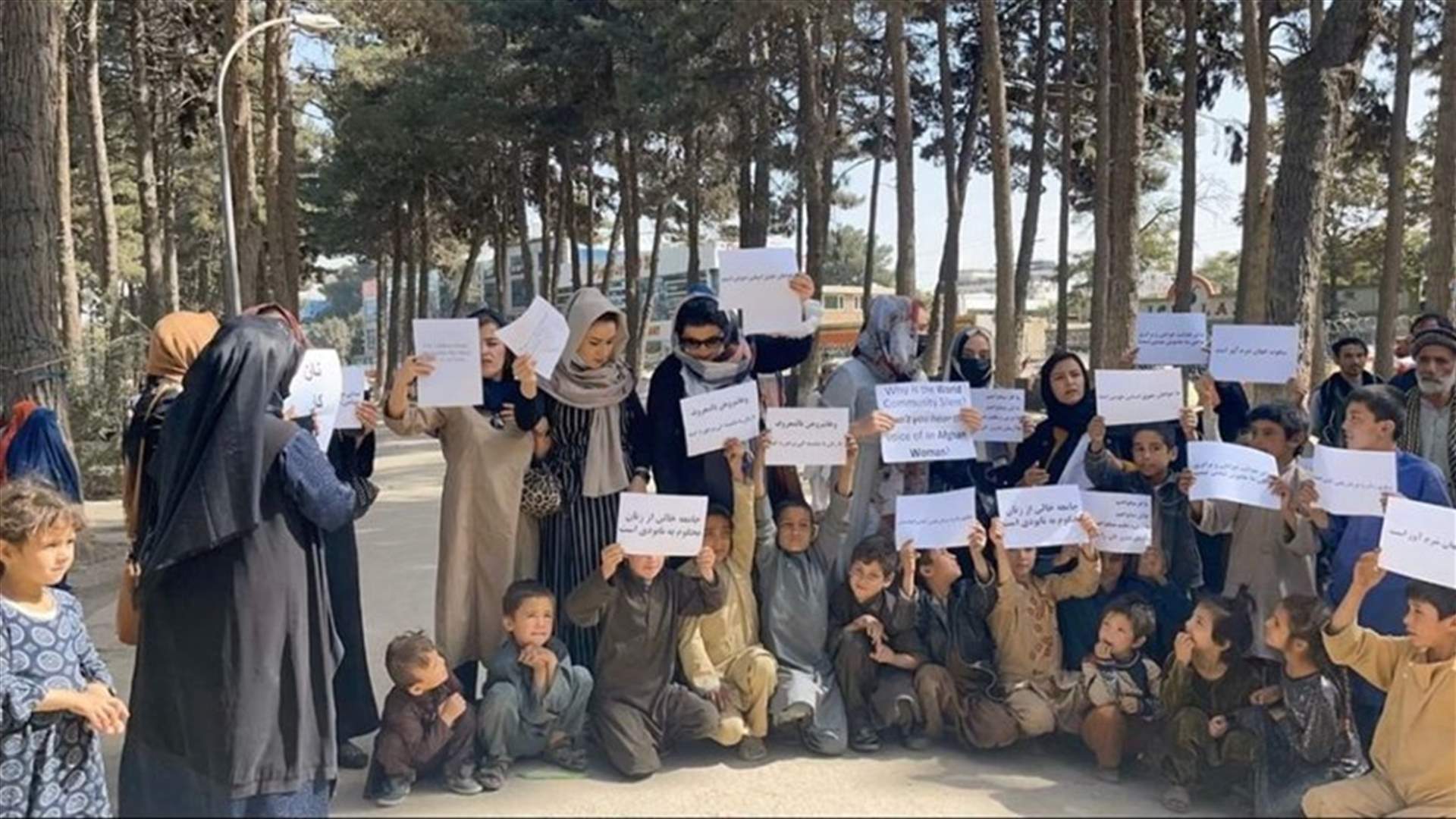Afghan women protest in Kabul