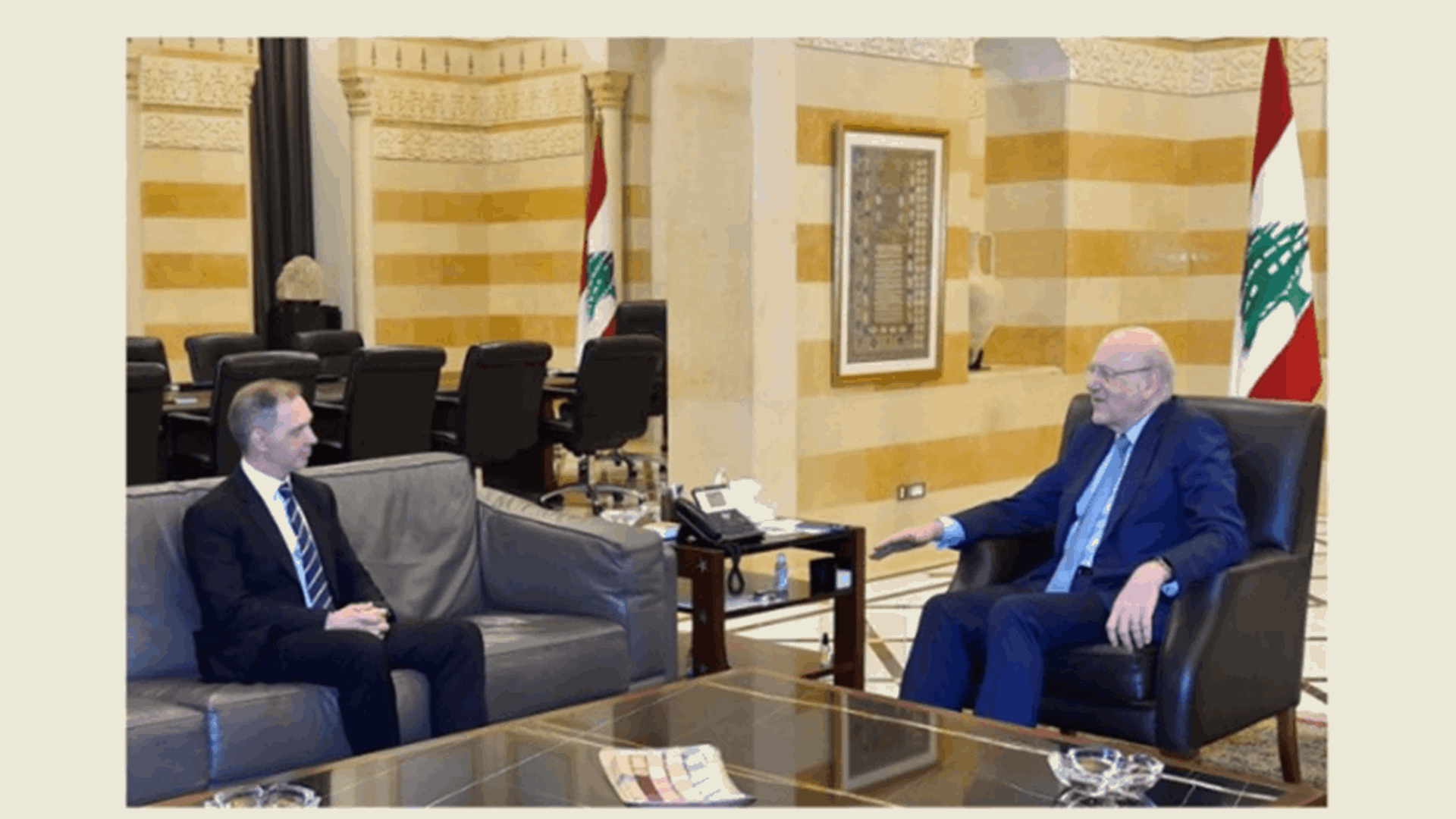 ميقاتي إلتقى كومارجاه واطلع من الأبيض على نتائج إجتماعات منظمة الصحة العالمية وعرض مع سفير بريطانيا للأوضاع