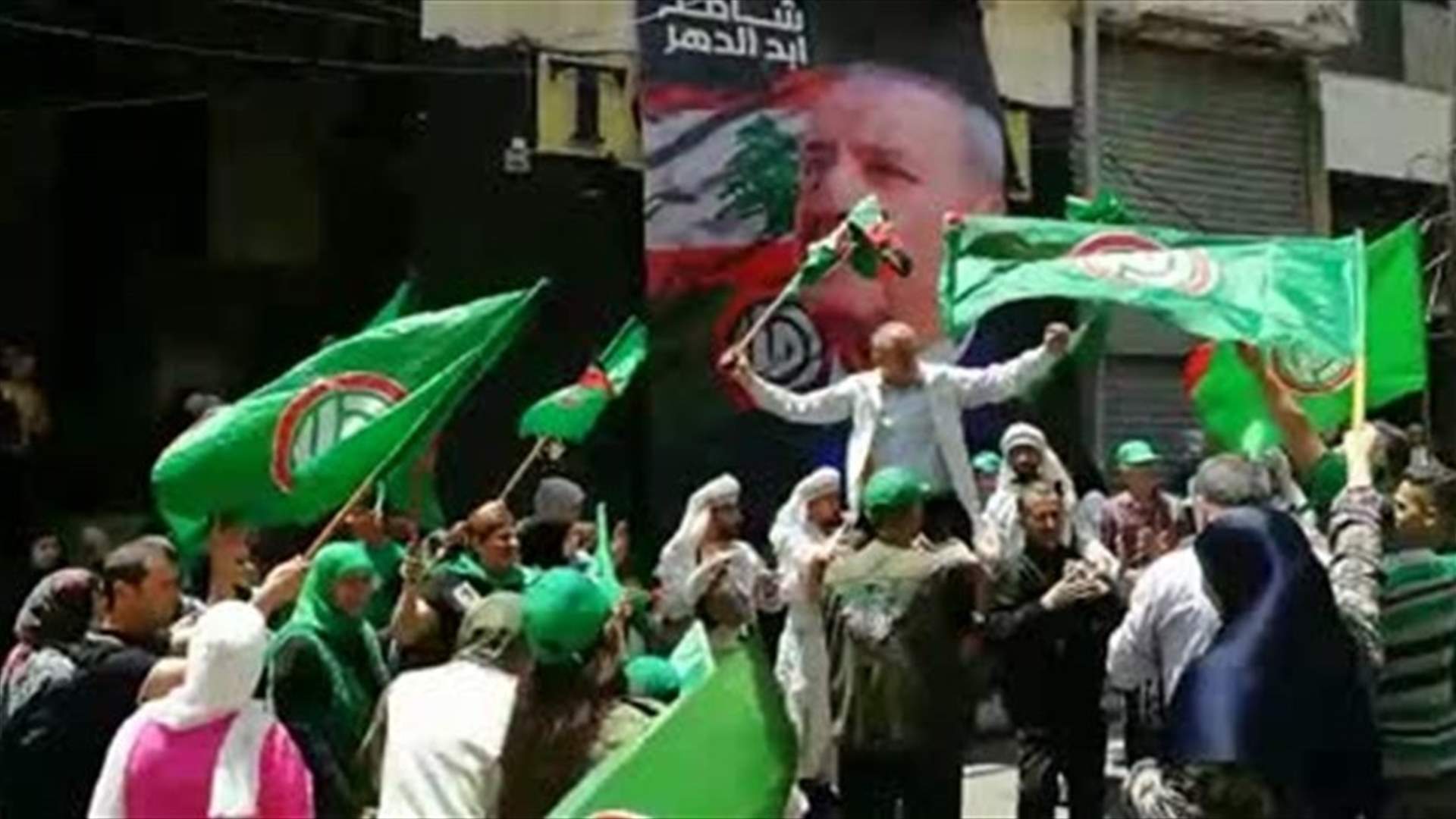 Celebrations in Bourj al-Barajneh after re-election of Berri-[VIDEO]