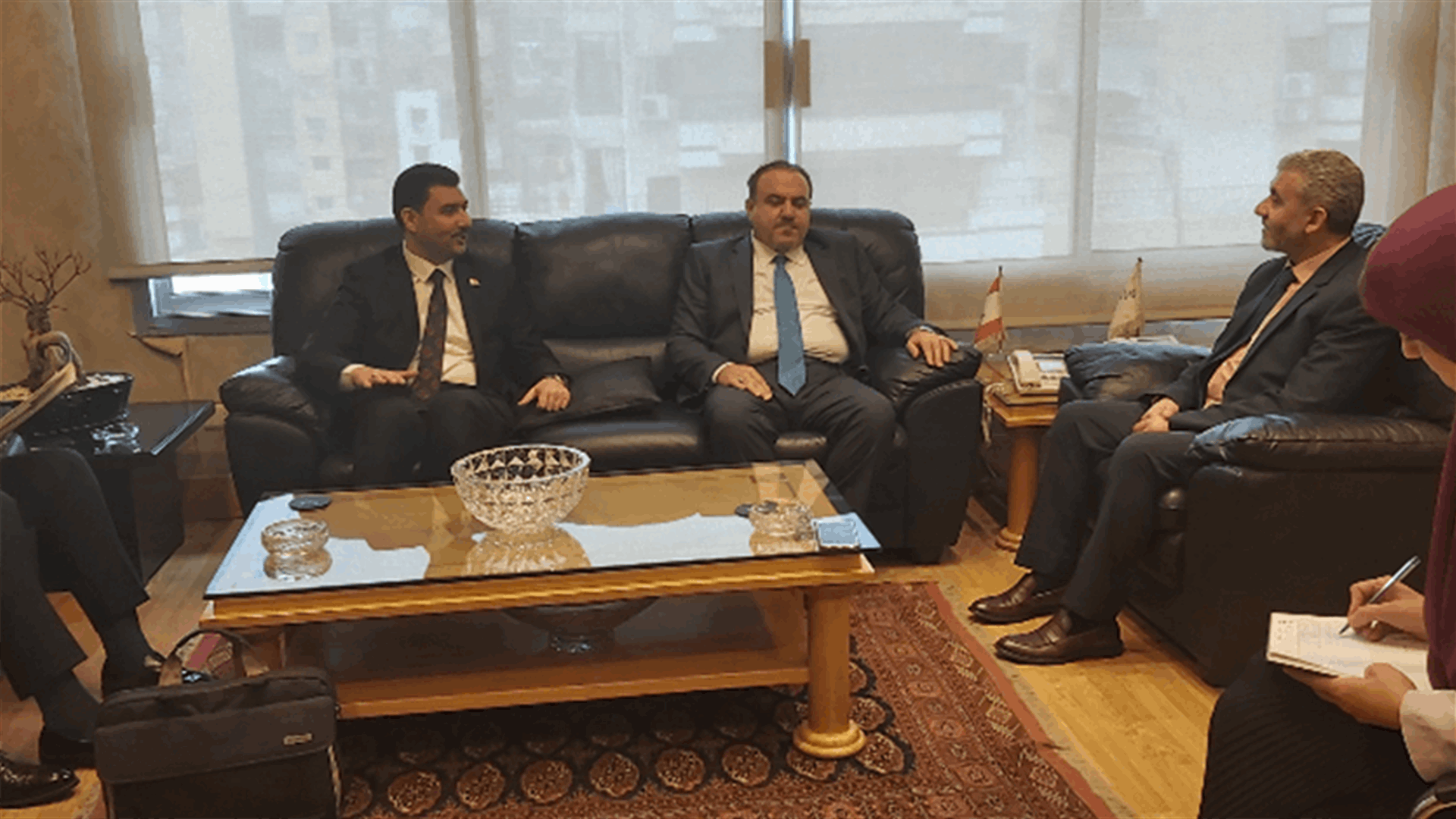 بيرم إستقبل وزير العدل والعمل في العراق: سيتم التوقيع على مذكرة ترعى العلاقة بين الوزارتين