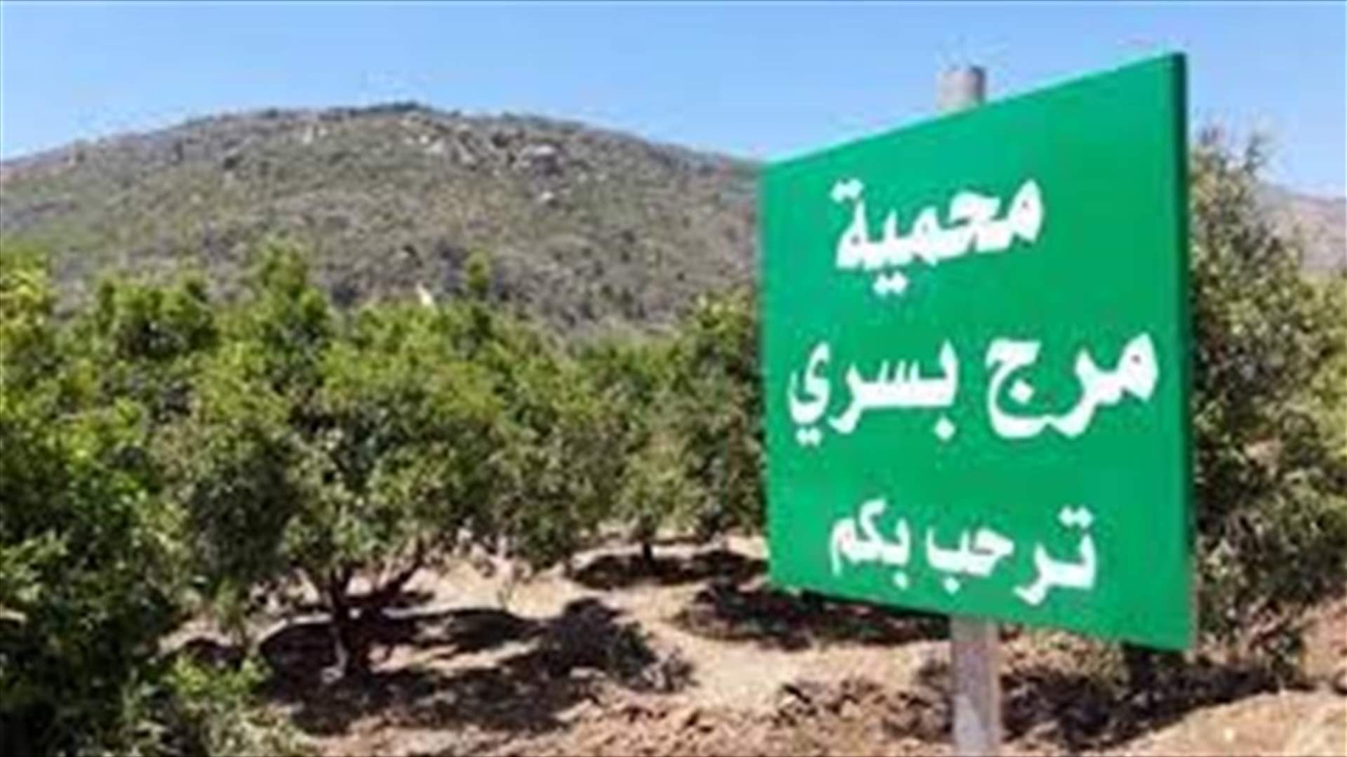 نداء لسكان محيط مرج بسري بعدم إشعال النار في المناطق الحرجية
