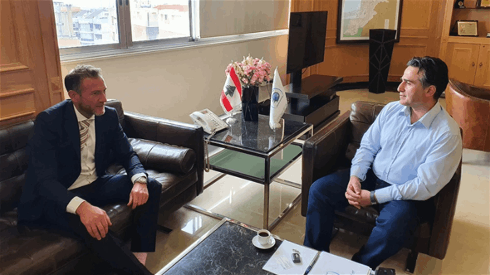 حميه إستقبل وولفغانغ أيغنر: مرافق وزارة الأشغال مستعدة للتعاون لضمان أمن وسمعة لبنان في العالم