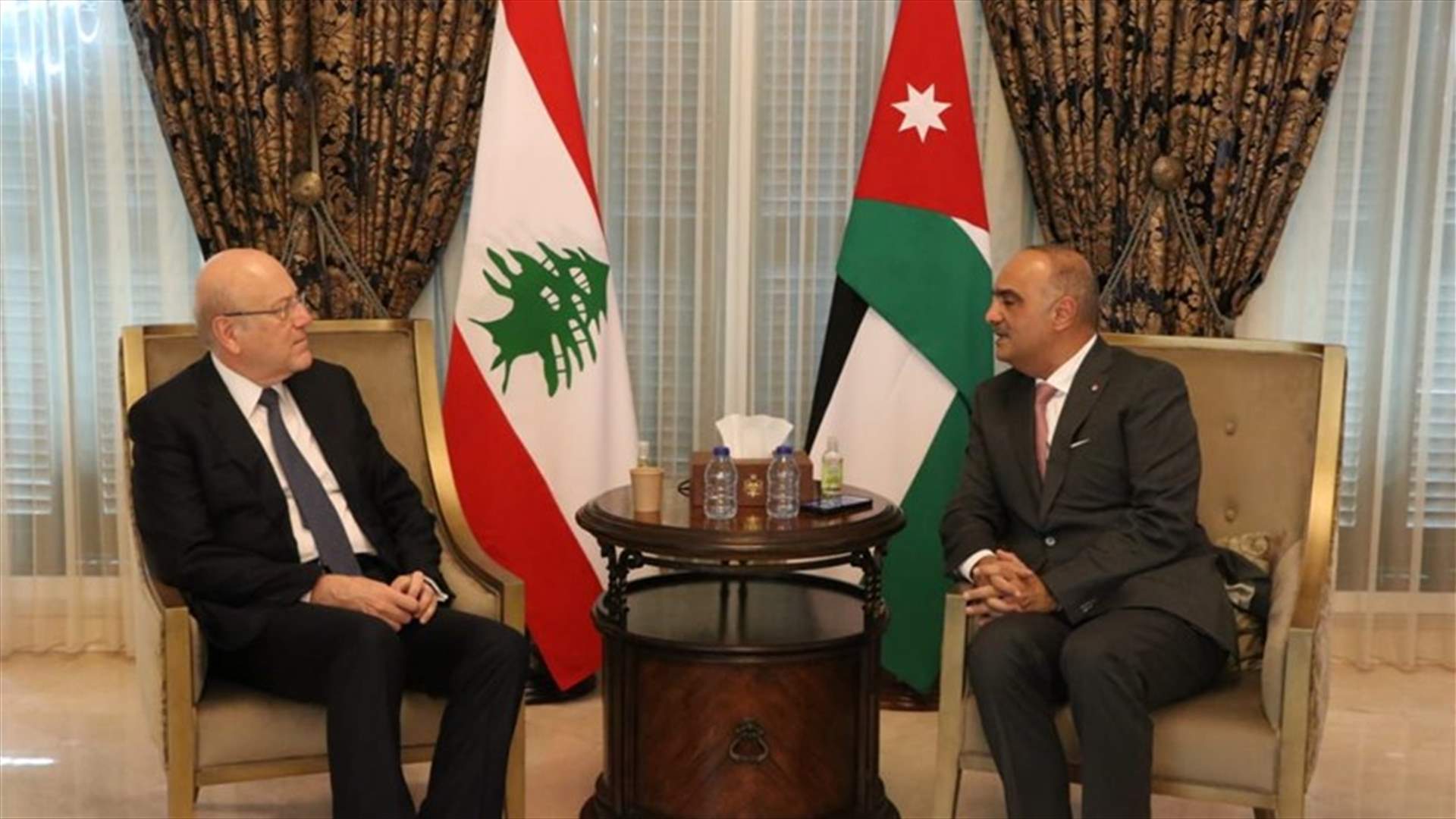 لقاء بين ميقاتي ونظيره الاردني: الحرص على العلاقات المتميزة وتعزيز التعاون