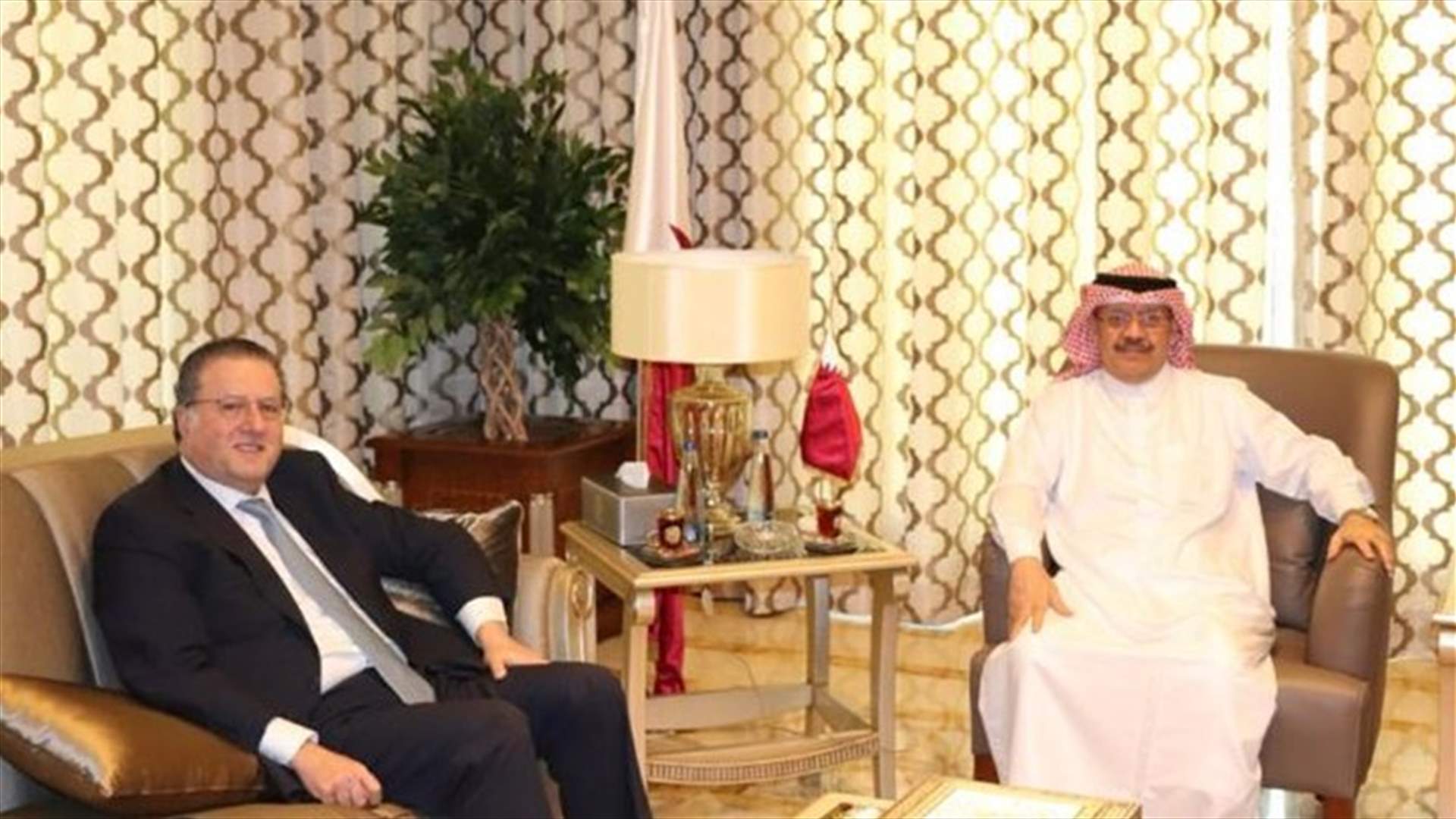 لقاء بين شقير وسفير قطر... وتأكيد على التعاون بين البلدين