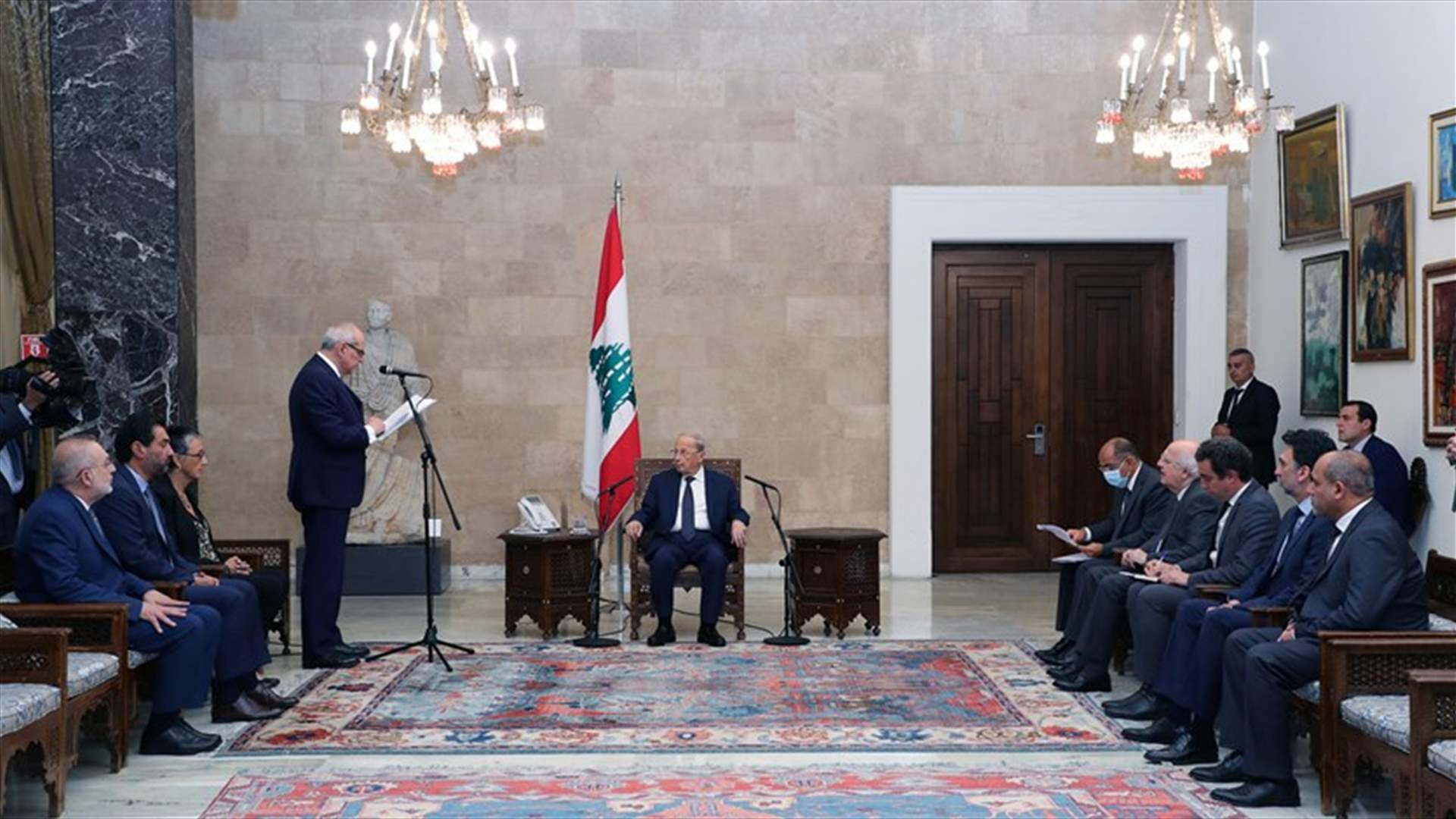 تكتل نواب قوى التغيير في بعبدا... وملف ترسيم الحدود البحرية على الطاولة