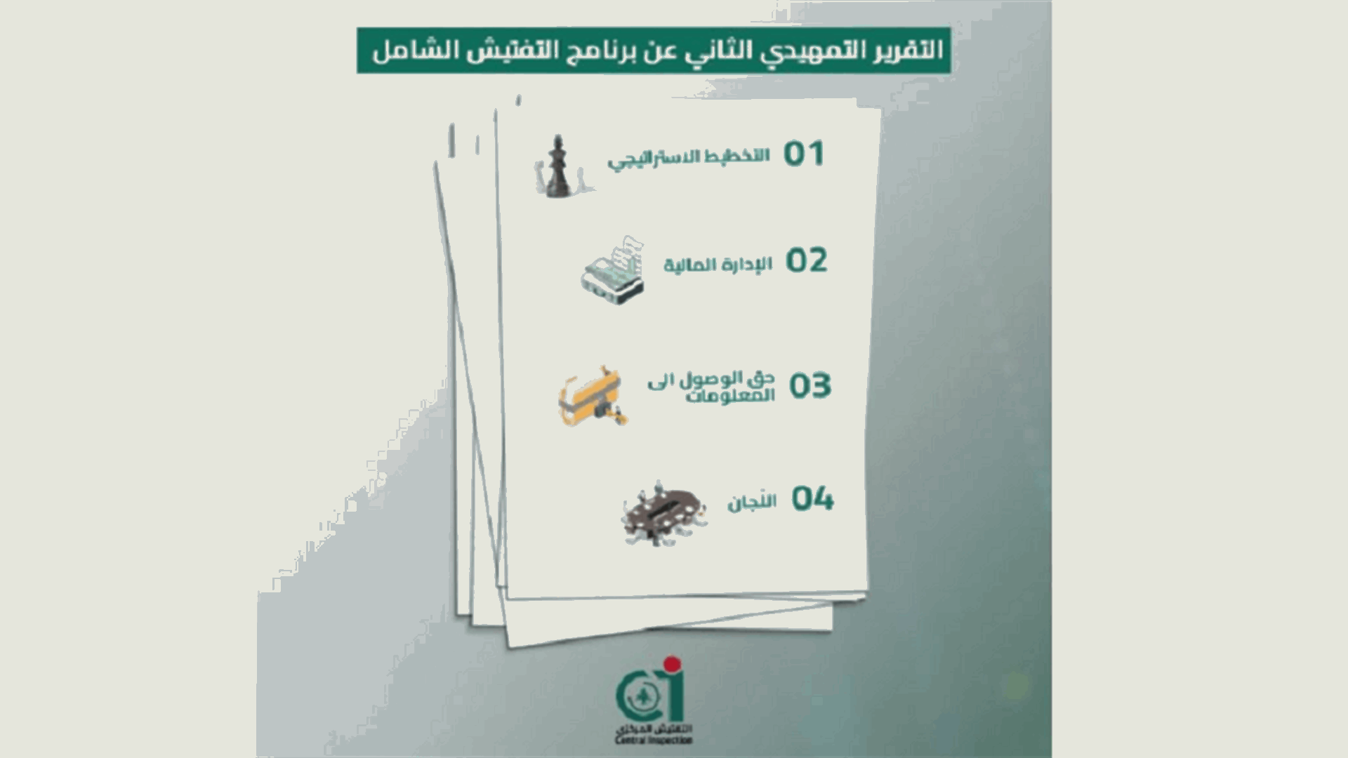 صدور التقرير التمهيدي الثاني لاستمارة التفتيش الشامل الرقمي في التفتيش المركزي