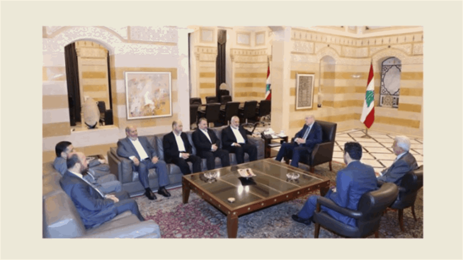 Mikati meets Haniyeh, FAO representative