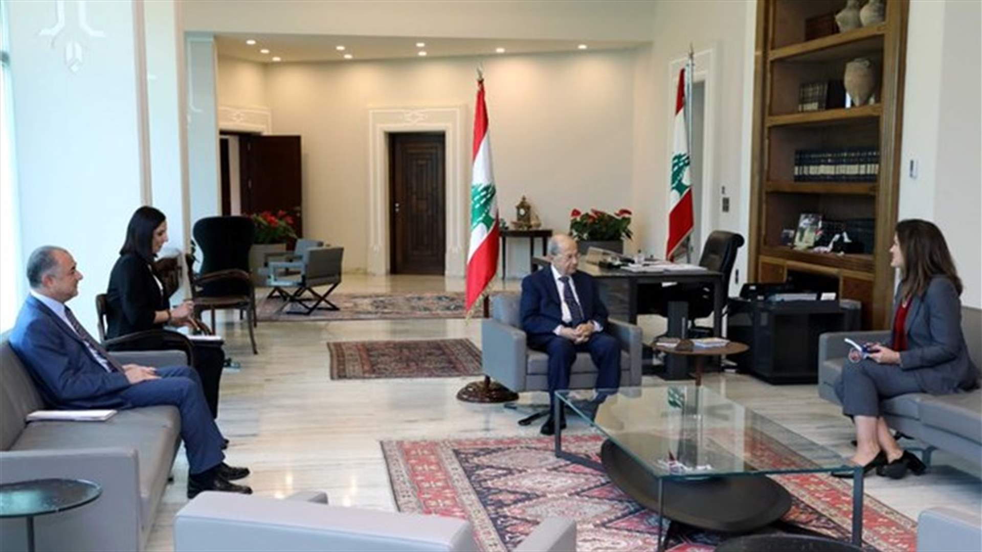 الرئيس عون اطّلع من شيا على نتائج اتصالات هوكشتاين مع الاسرائيليين حول ملف ترسيم الحدود