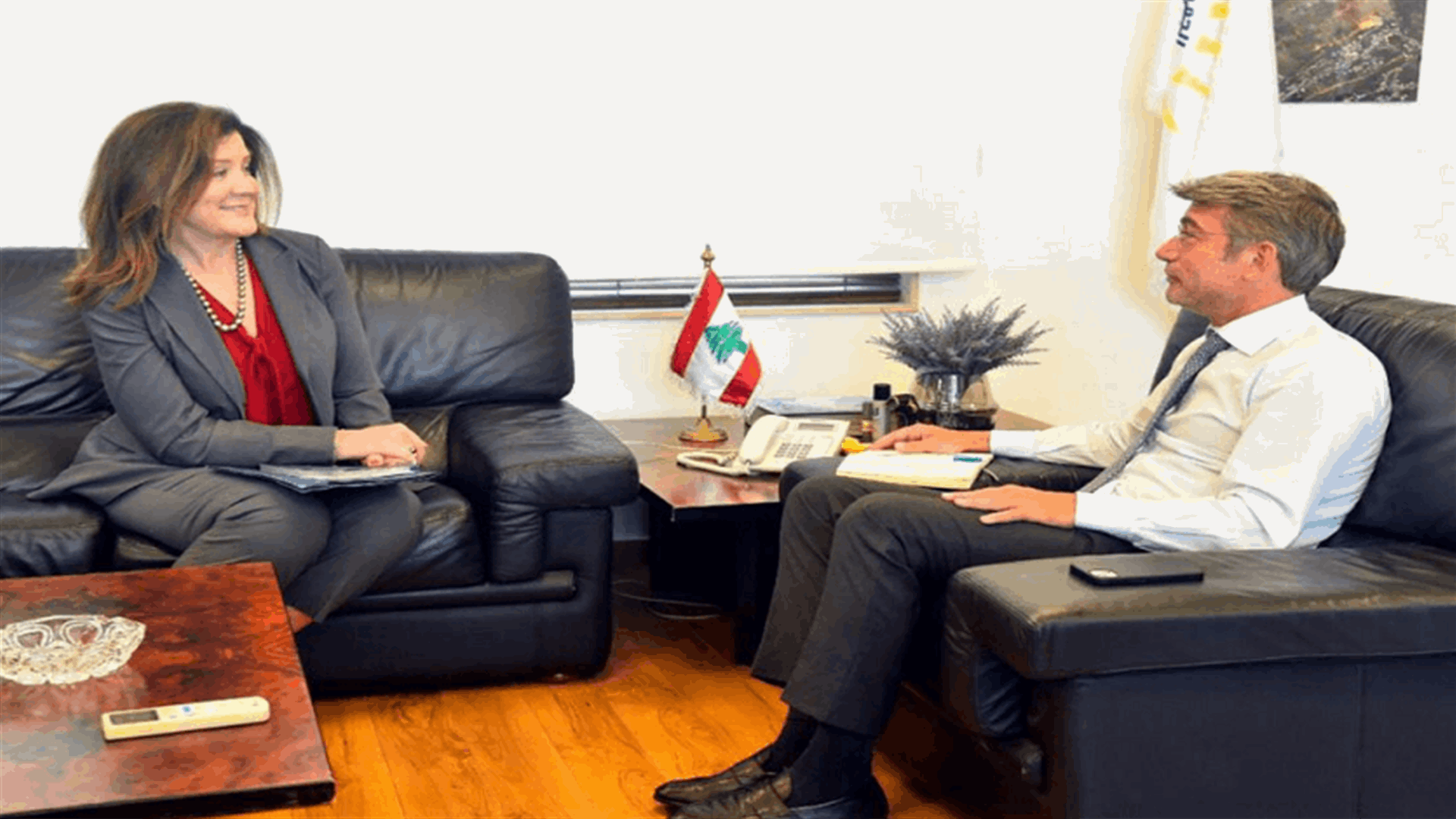 فياض استقبل السفيرة الأميركية... شيا: العمل جارٍ من أجل تمكين لبنان من تنفيذ عقود الغاز