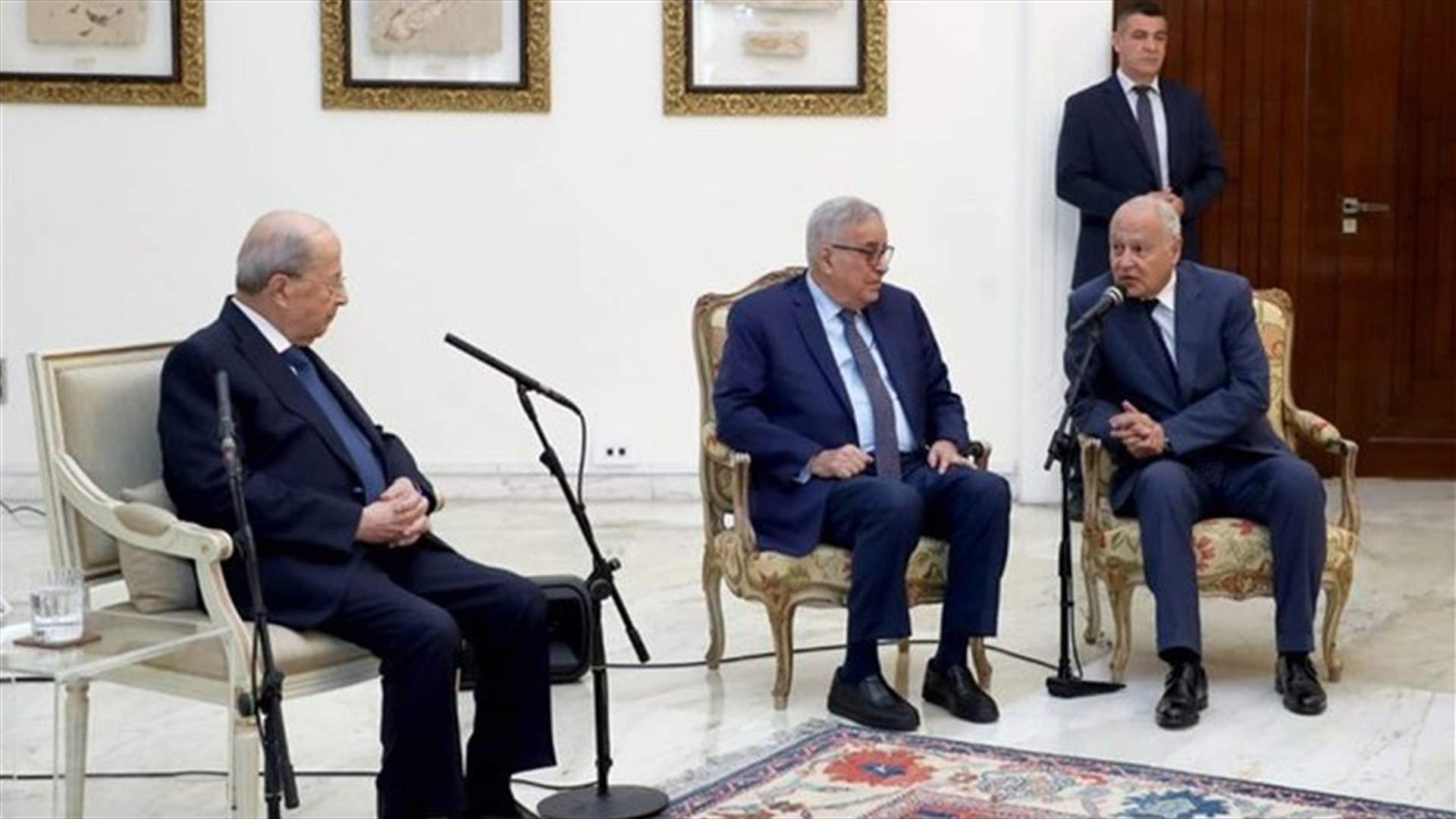 Arab FMs meet with President Aoun