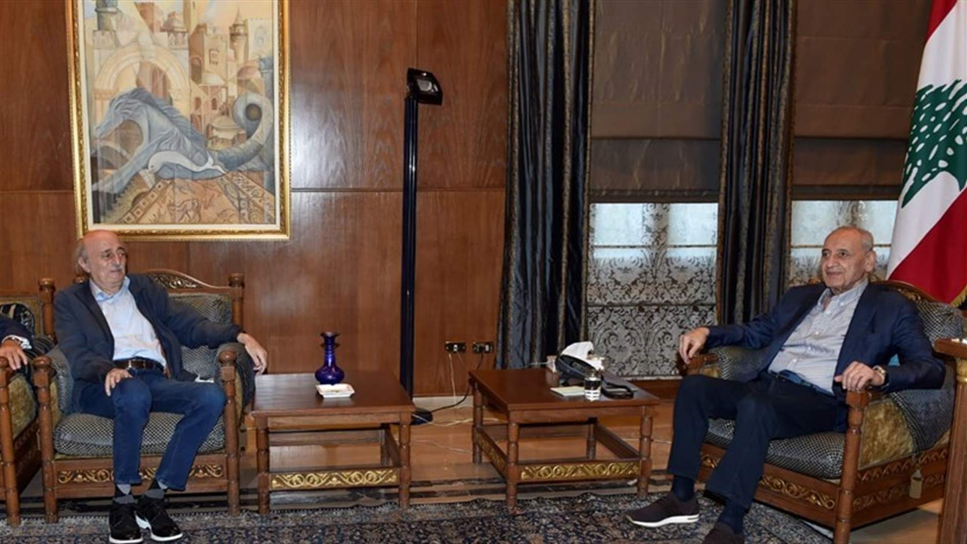 Berri meets Jumblatt in Ain el-Tineh