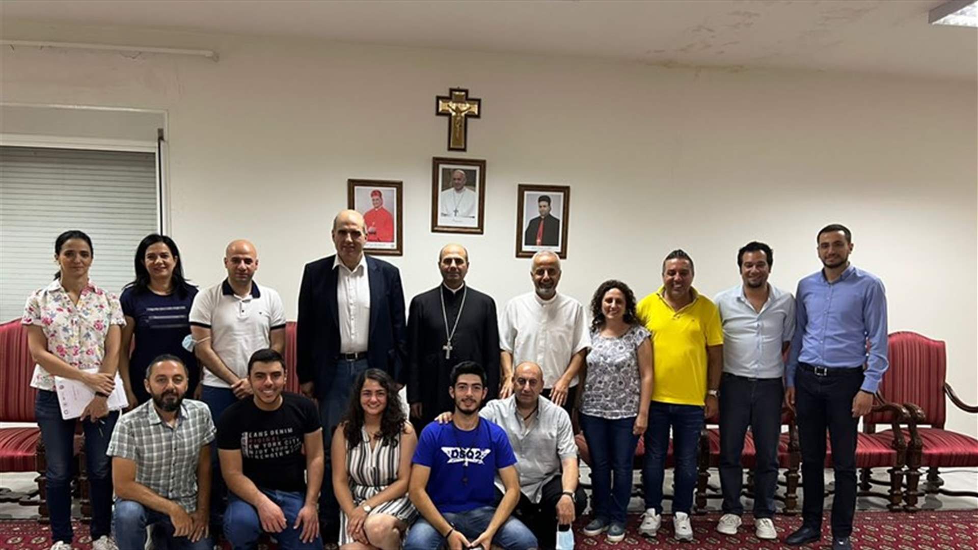 اجتماع تحضيري بحضور المطران معوض ولحود لإطلاق المعرض الزراعي &quot;يا عيني عا زحلة&quot; برعاية الراعي