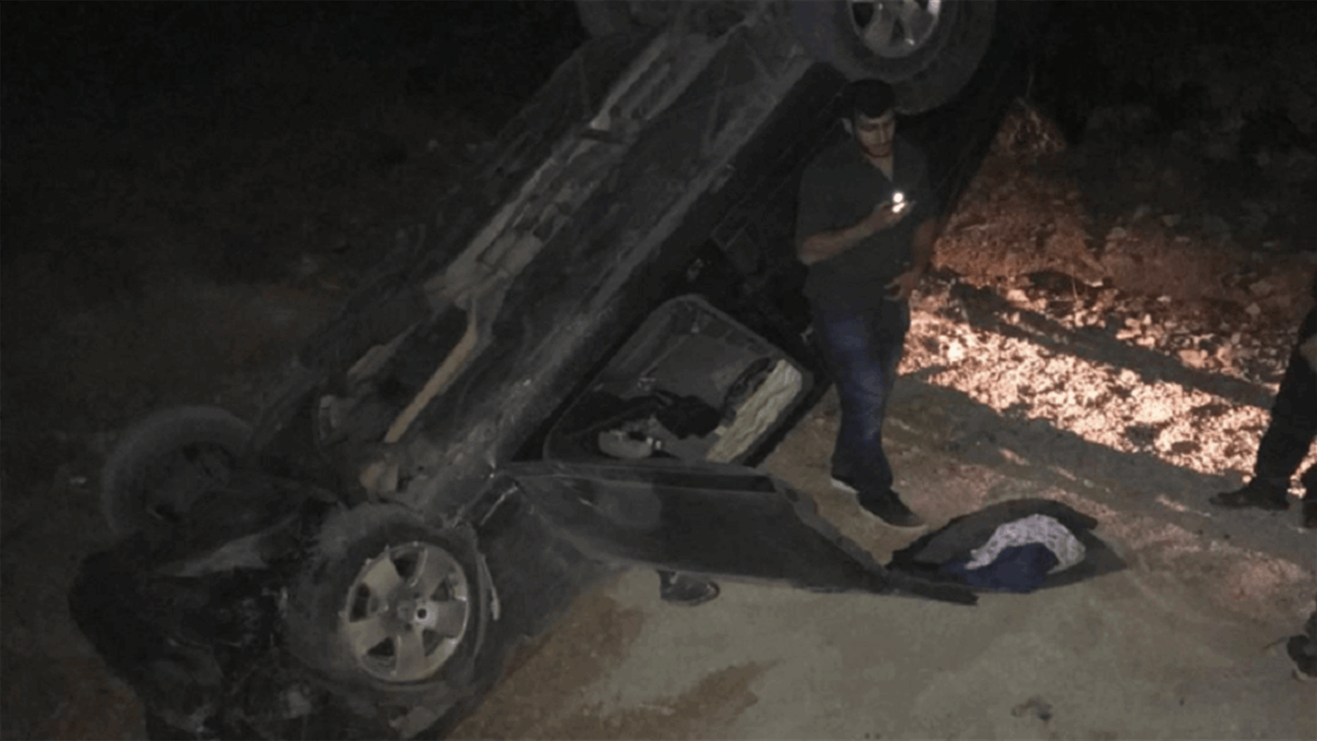 إنقلاب سيارة مسؤول الجماعة الإسلامية في صيدا... والأضرار مادية