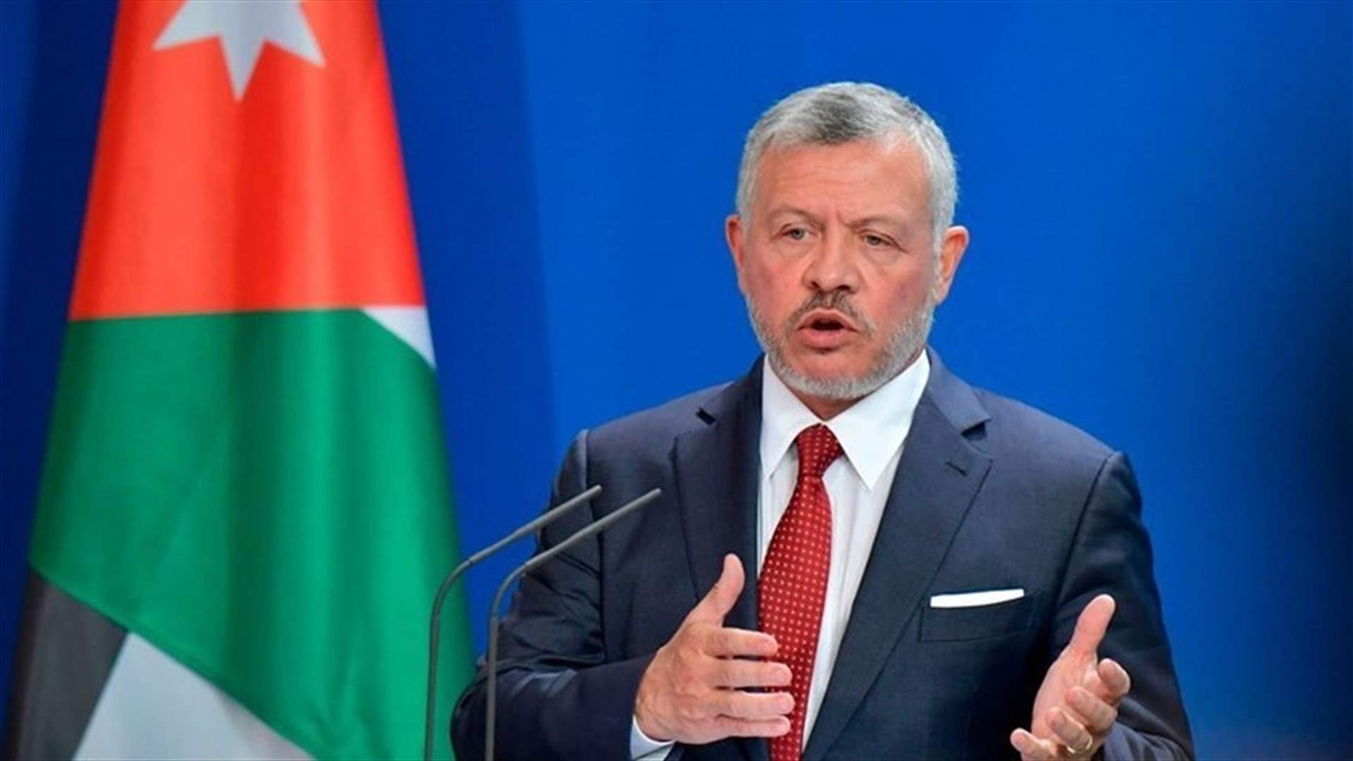 Jordan&#39;s King Abdullah II says Jordan experience regular border attacks by militias affiliated to Iran