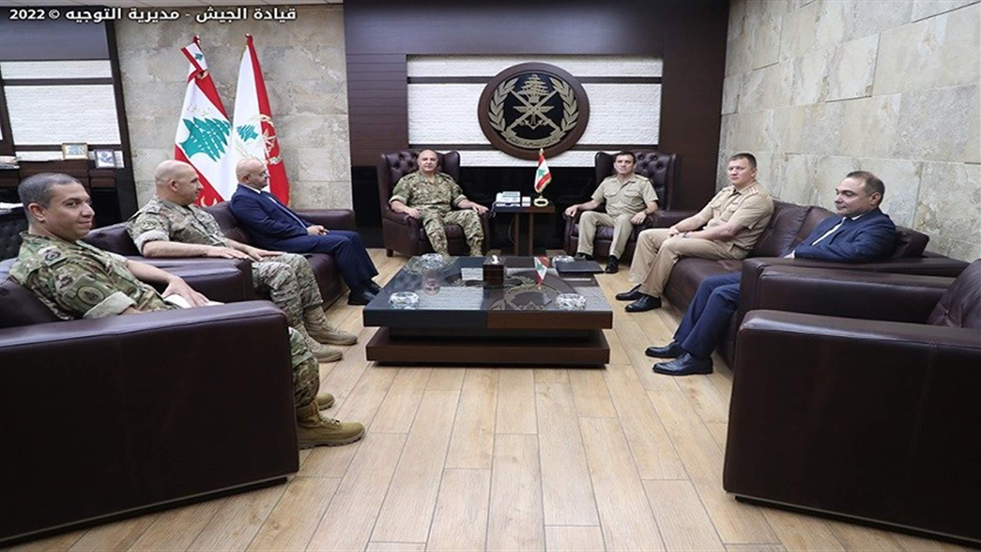 LAF Commander Aoun meets the Russian Military Attach&eacute;-[PHOTOS]